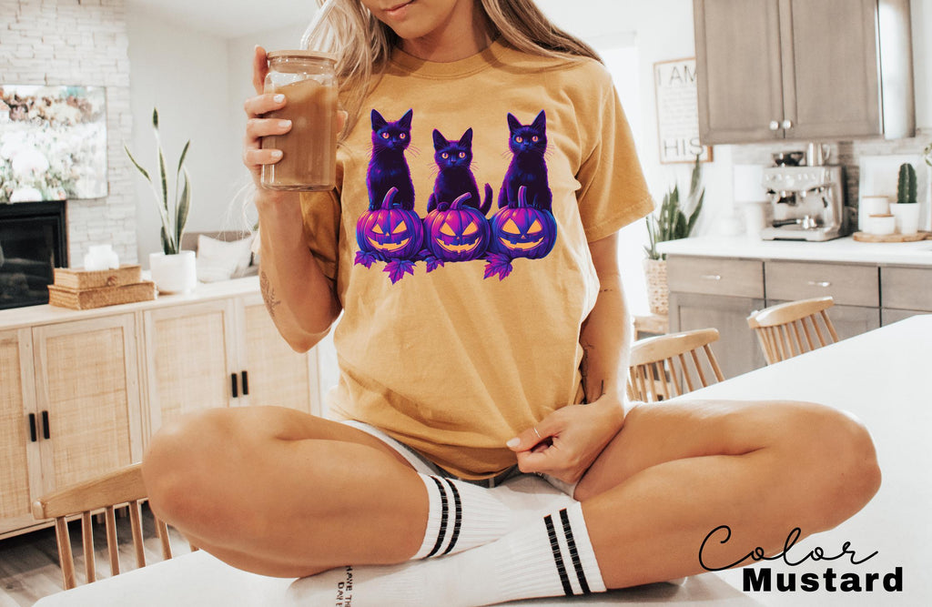 Spooky Cat Halloween Shirt, Vintage 90s Halloween Cat Shirt, Retro Cat Shirt, Halloween Shirt, Retro Halloween Tee, Spooky Season, Pumpkin