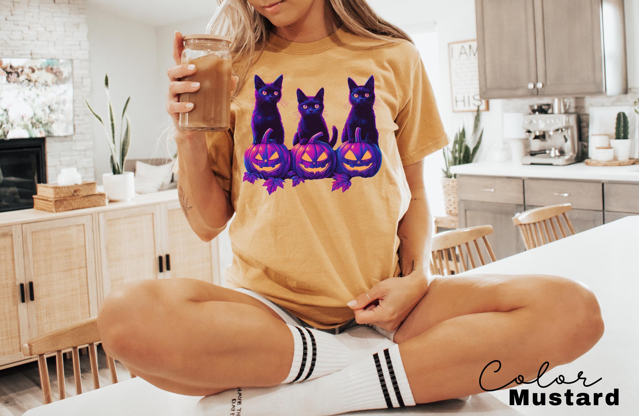 Spooky Cat Halloween Shirt, Vintage 90s Halloween Cat Shirt, Retro Cat Shirt, Halloween Shirt, Retro Halloween Tee, Spooky Season, Pumpkin