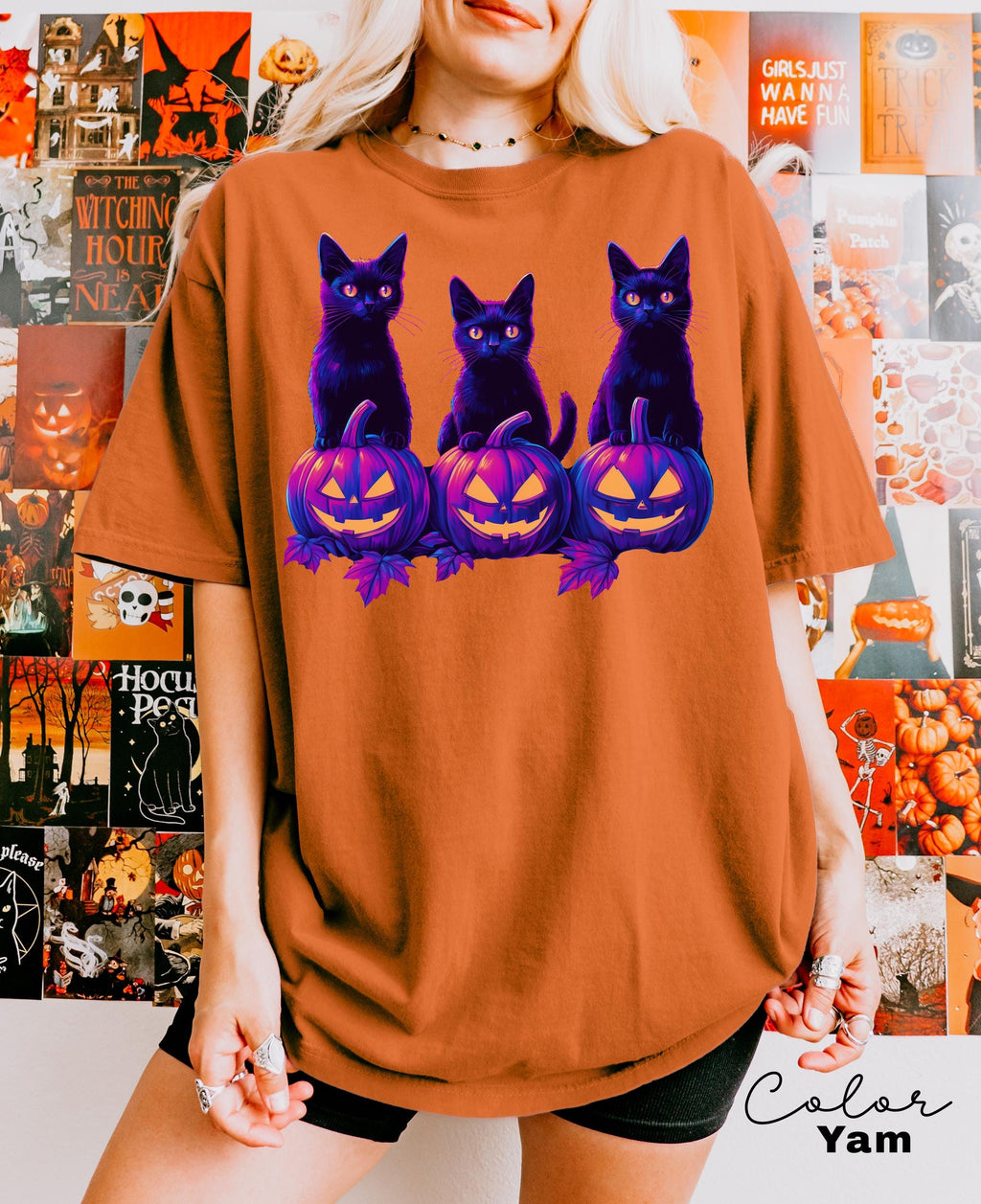 Spooky Cat Halloween Shirt, Vintage 90s Halloween Cat Shirt, Retro Cat Shirt, Halloween Shirt, Retro Halloween Tee, Spooky Season, Pumpkin