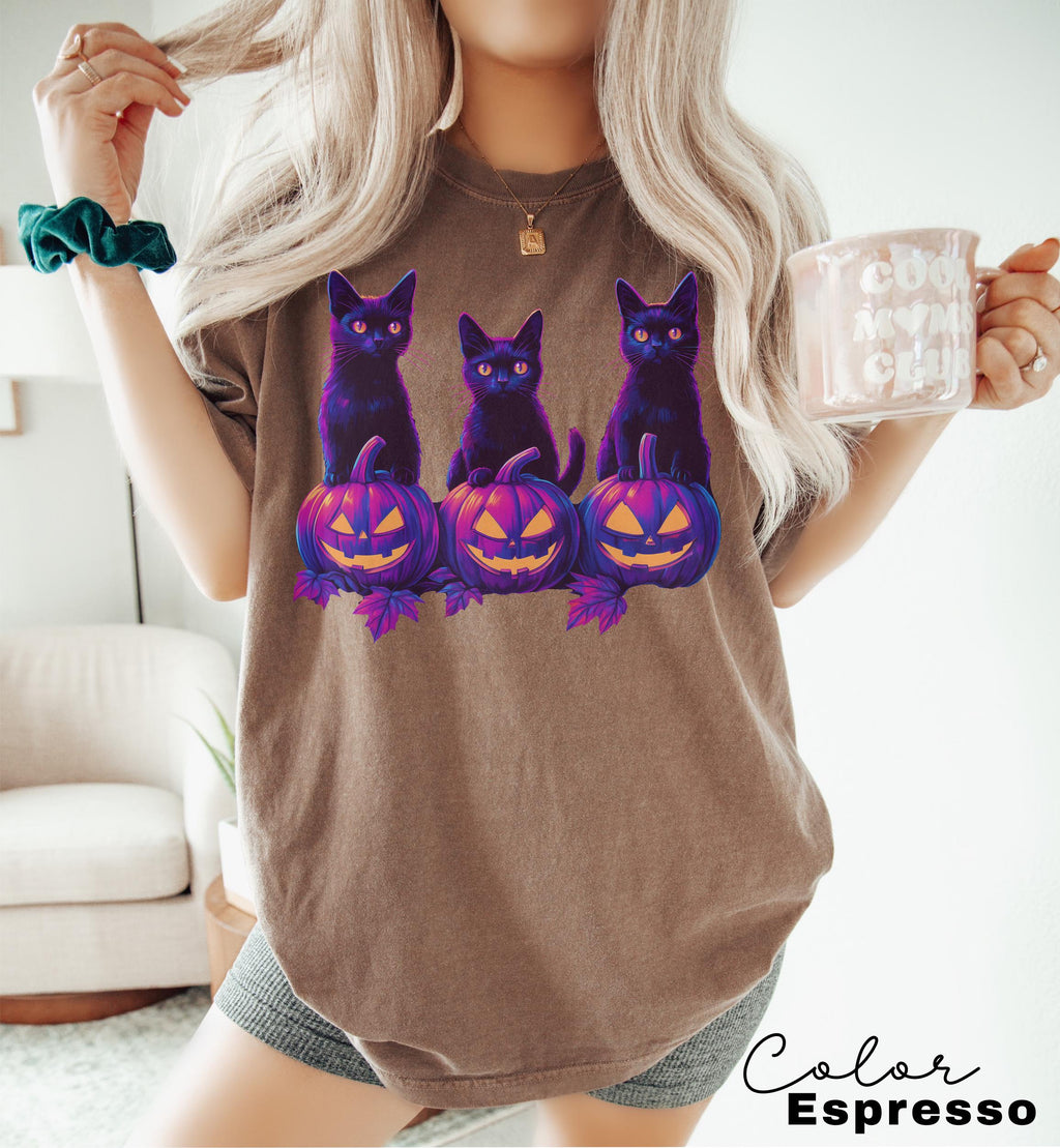 Spooky Cat Halloween Shirt, Vintage 90s Halloween Cat Shirt, Retro Cat Shirt, Halloween Shirt, Retro Halloween Tee, Spooky Season, Pumpkin