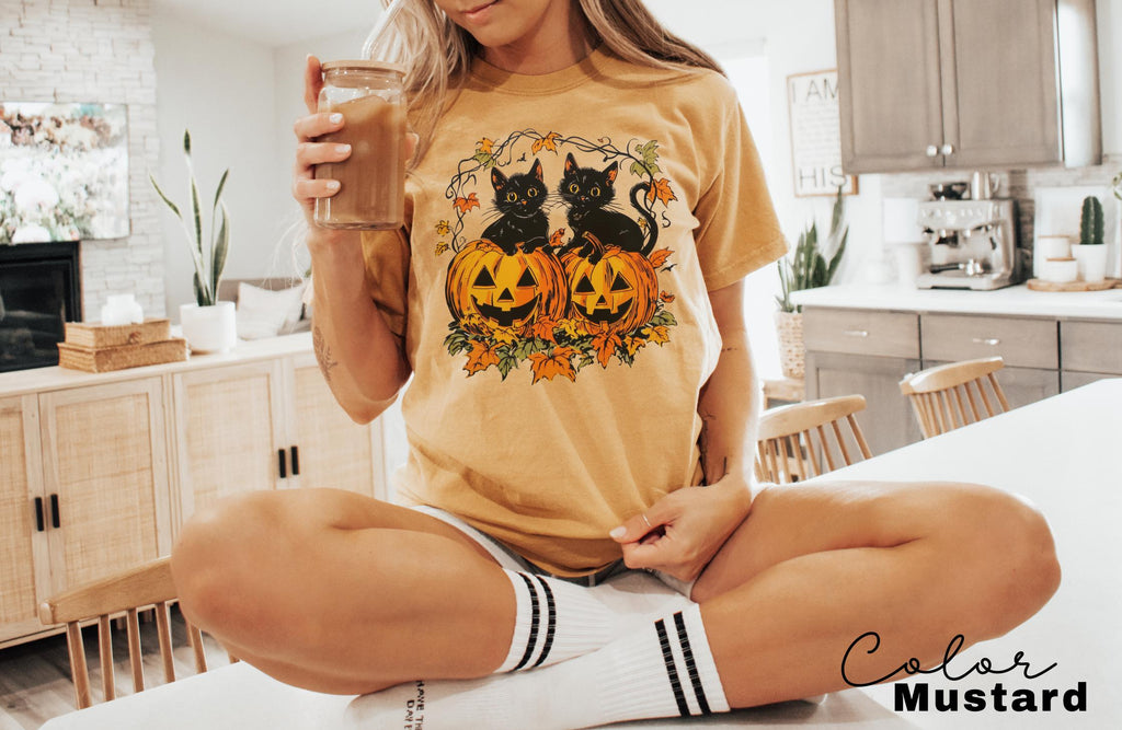 Spooky Cat Halloween Shirt, Vintage 90s Halloween Cat Shirt, Retro Cat Shirt, Halloween Shirt, Black Cat Halloween Tee, Spooky Season Shirt