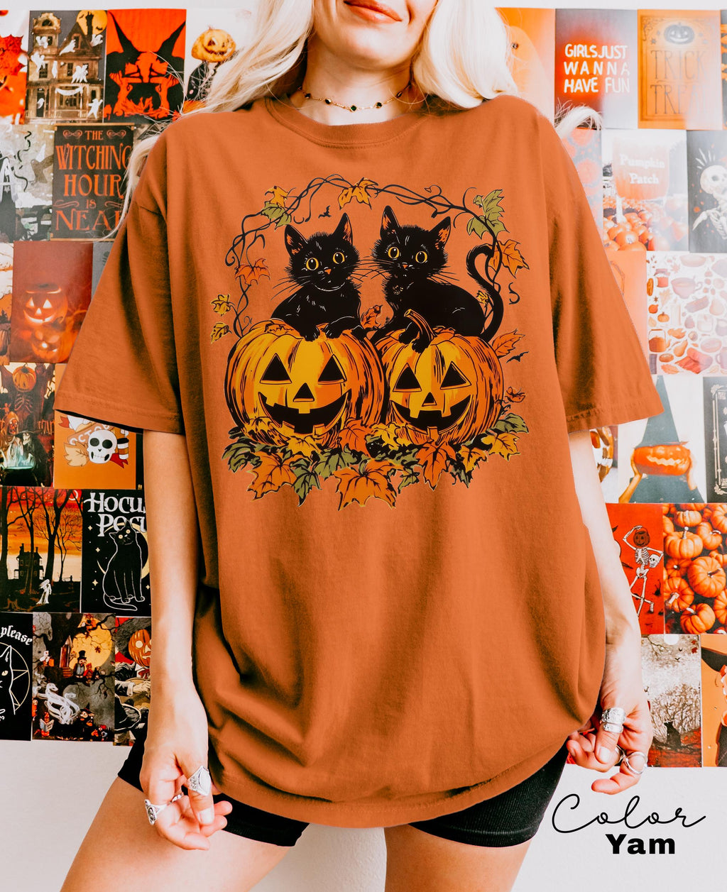 90s Halloween Cat Retro Shirt, Spooky Cat Halloween Shirt, Halloween Shirt, Black Cat Halloween Tee, Spooky Season Shirt, Pumpkin Shirt