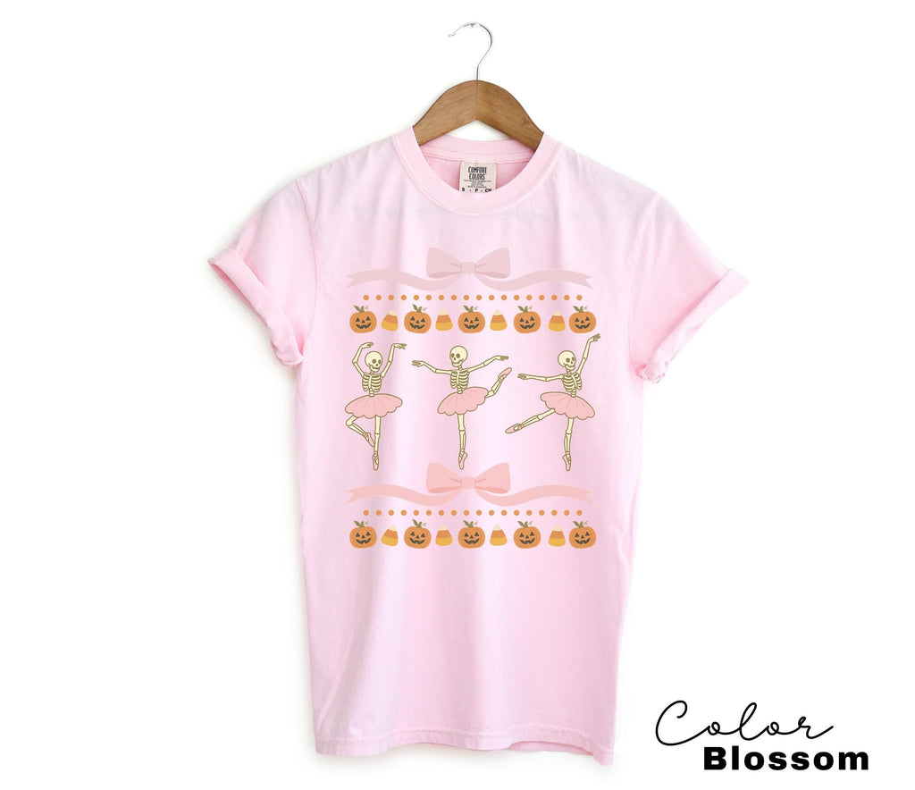 Halloween Coquette Skeleton Bow Shirt, Retro Skeleton, Cottagecore Halloween, Funny Halloween Tee, Trendy Halloween Gift,