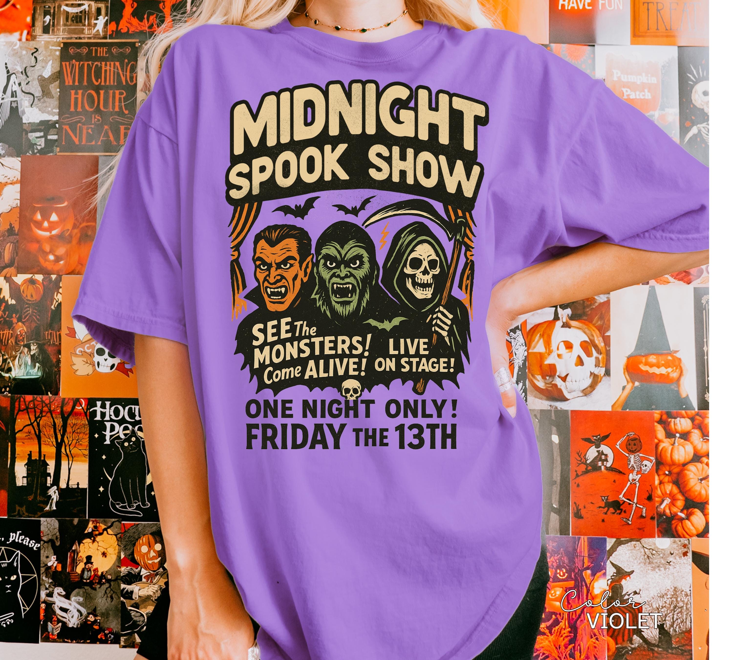 Halloween Spook Show Monster Shirt, Retro Halloween Shirt, Nostalgic Halloween, Trendy Halloween Shirt, Vintage Halloween, Monster T-Shirt