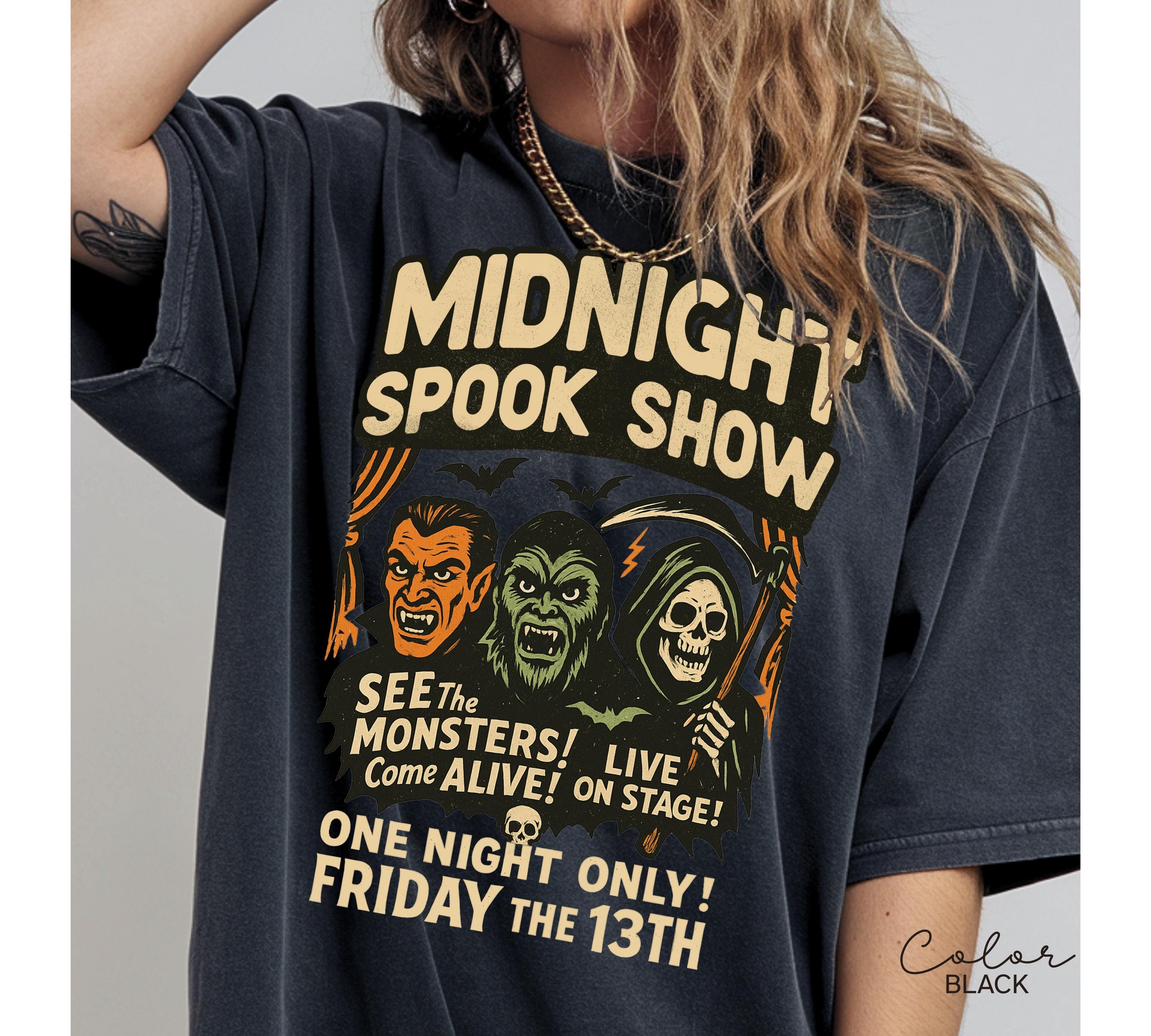 Halloween Spook Show Monster Shirt, Retro Halloween Shirt, Nostalgic Halloween, Trendy Halloween Shirt, Vintage Halloween, Monster T-Shirt