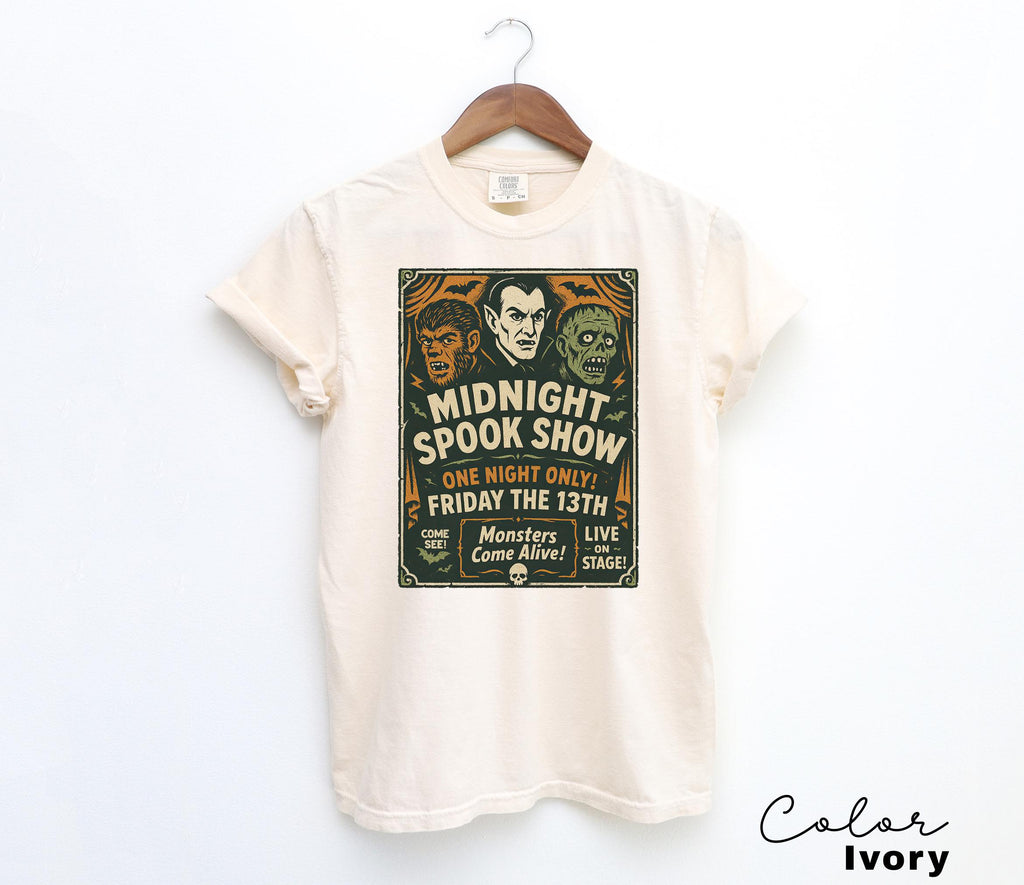 Halloween Spook Show Monster Shirt, Retro Halloween Shirt, Nostalgic Halloween, Trendy Halloween Shirt, Vintage Halloween, Monster T-Shirt