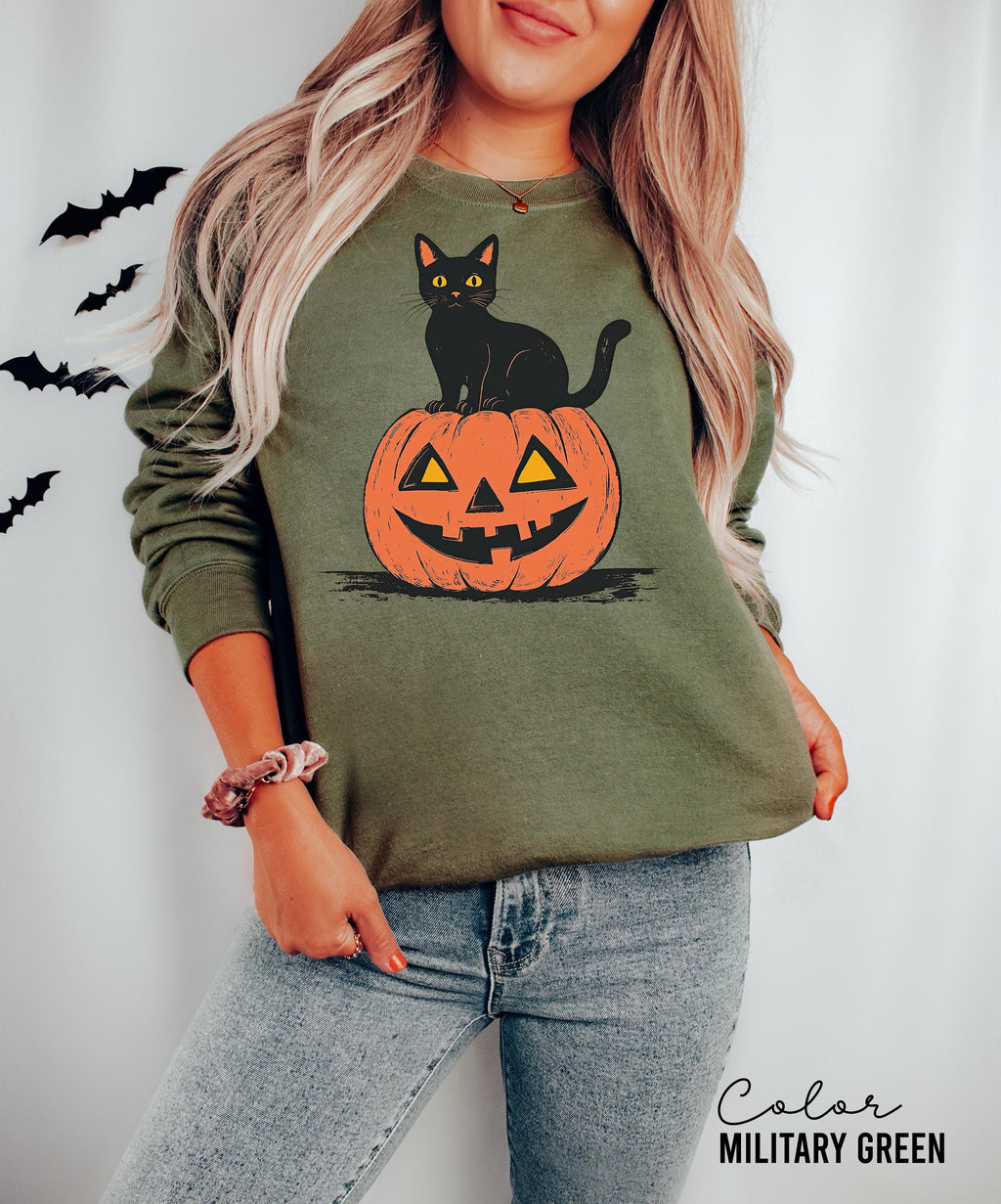 90s Halloween Cat Retro Shirt, Spooky Cat Halloween Shirt, Halloween Shirt, Black Cat Halloween Tee, Spooky Season Shirt, Pumpkin Shirt