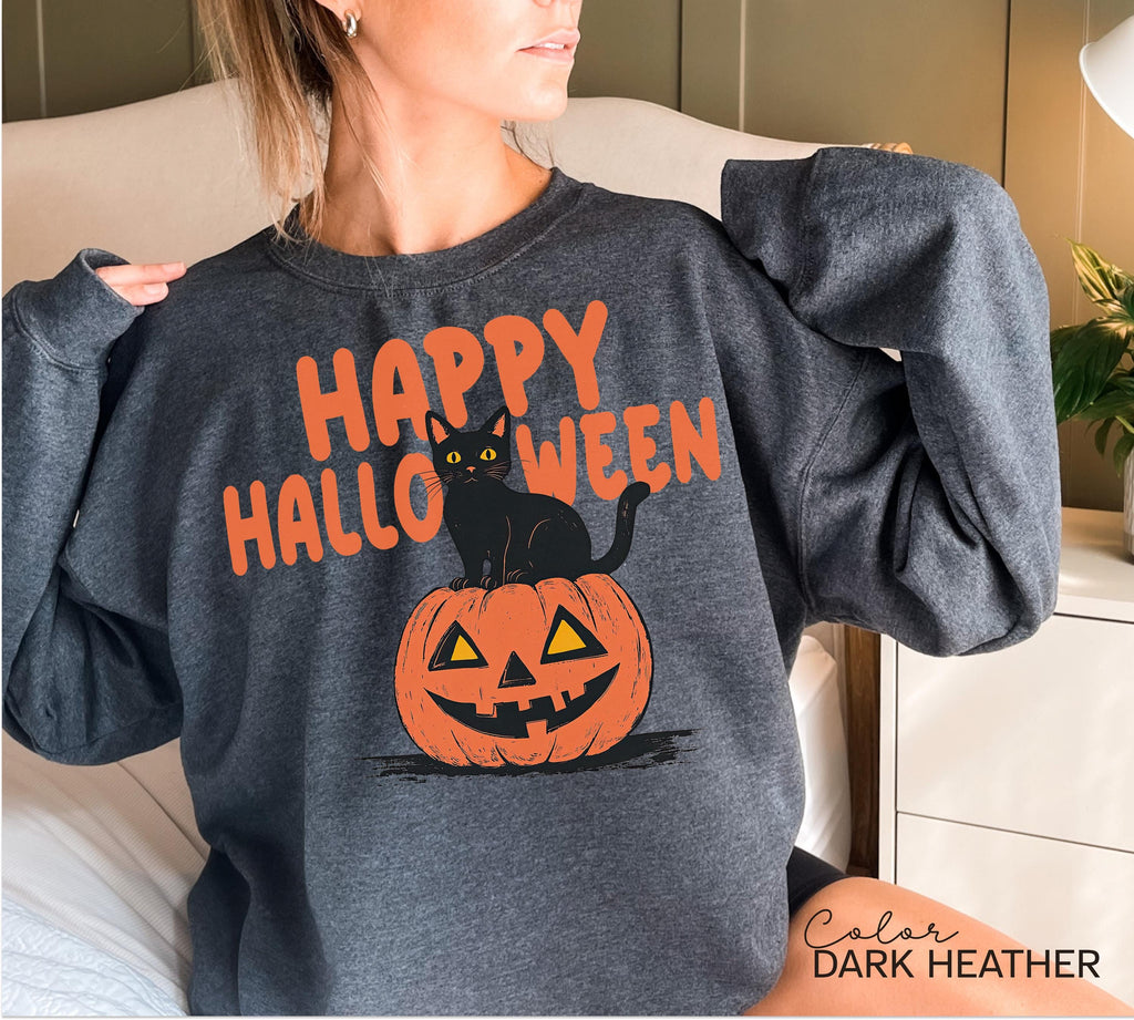 90s Halloween Cat Retro Shirt, Spooky Cat Halloween Shirt, Halloween Shirt, Black Cat Halloween Tee, Spooky Season Shirt, Pumpkin Shirt