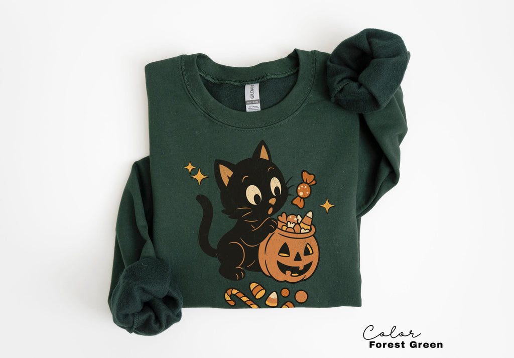 90s Halloween Cat Retro Shirt, Spooky Cat Halloween Shirt, Halloween Shirt, Black Cat Halloween Tee, Spooky Season Shirt, Pumpkin Shirt