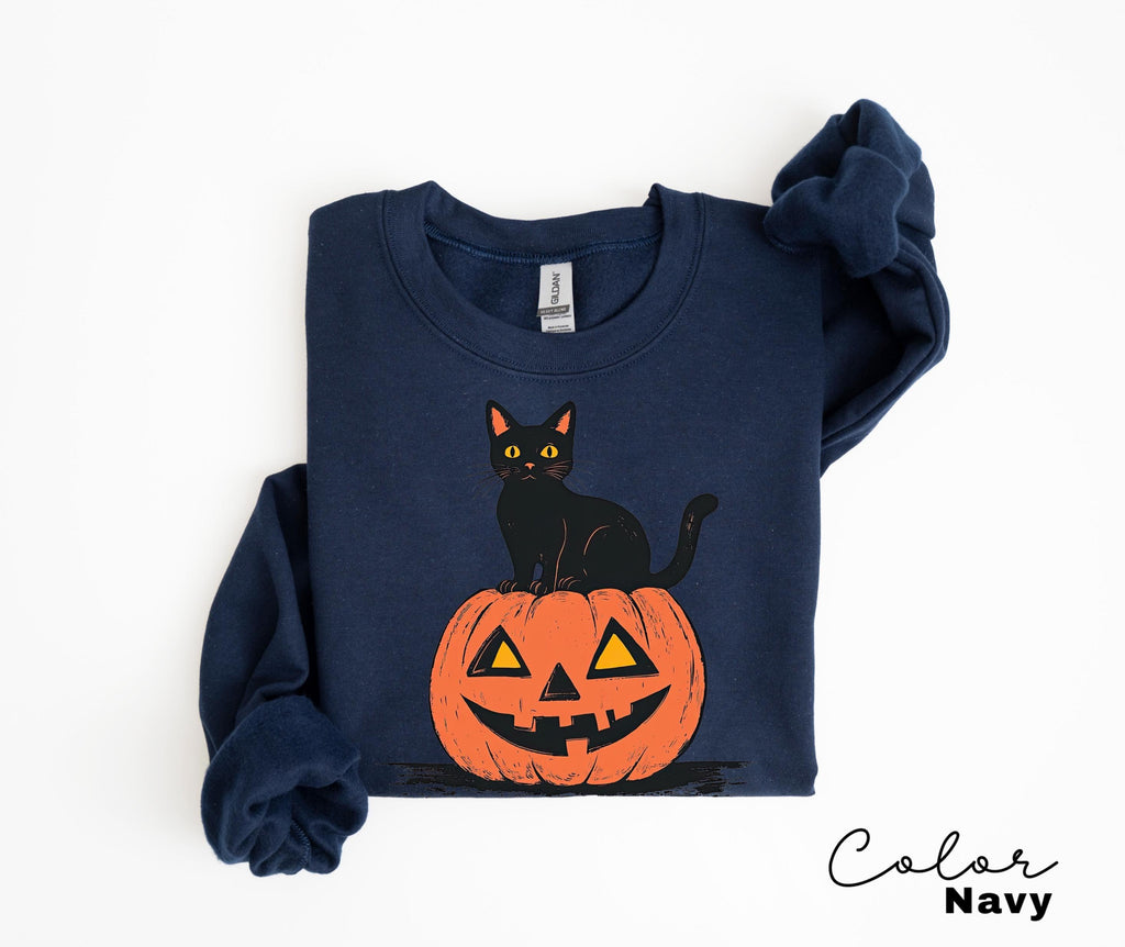 90s Halloween Cat Retro Shirt, Spooky Cat Halloween Shirt, Halloween Shirt, Black Cat Halloween Tee, Spooky Season Shirt, Pumpkin Shirt