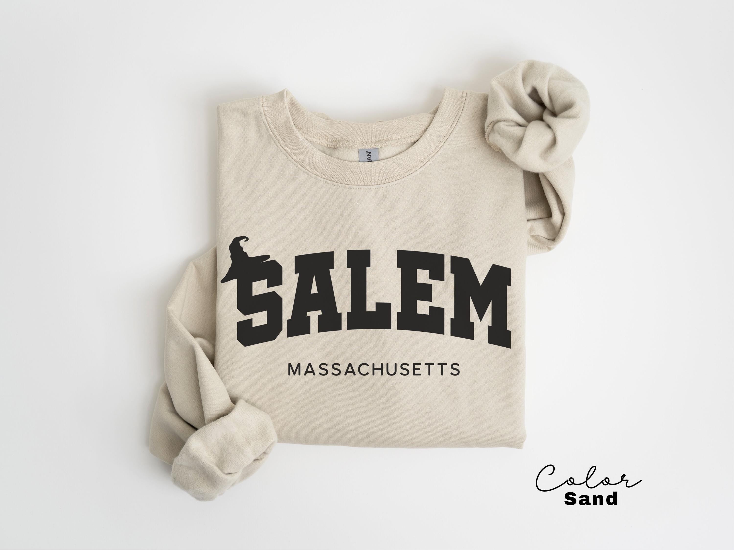Salem Witch Halloween Sweatshirt, Salem Massachusetts, Preppy Crewneck, Spooky Season, Halloween Witch, Girls Trip Salem