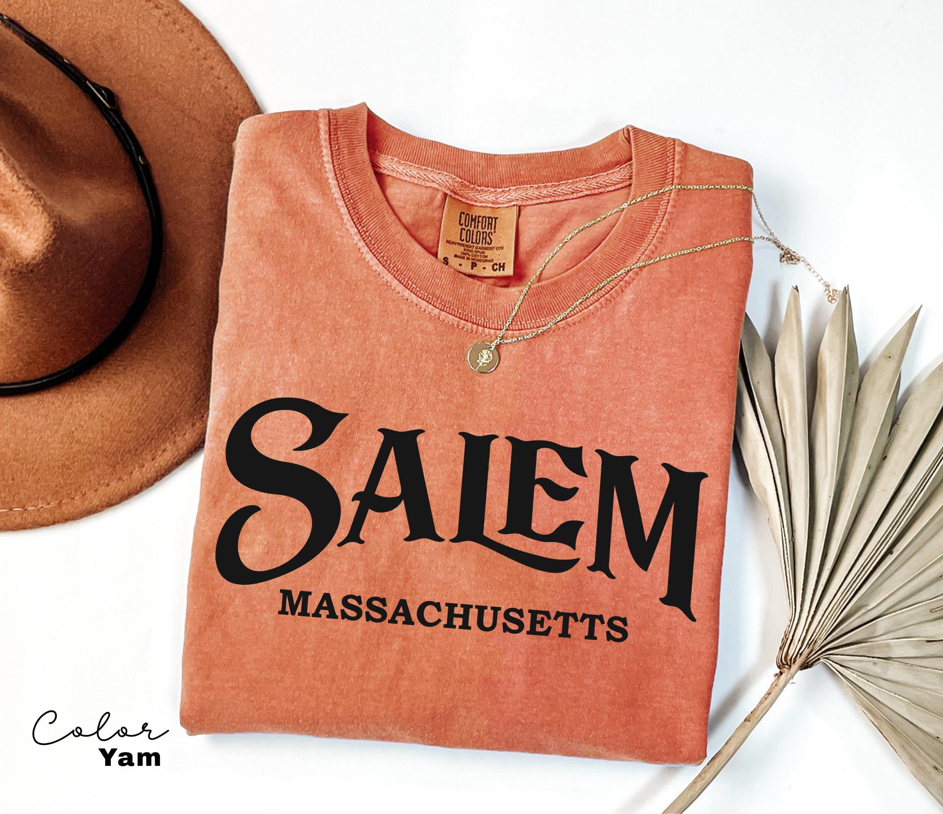 Salem Witch Halloween Shirt, Comfort Colors Salem Massachusetts Shirt, Salem Witch tshirt, Spooky Season, Girls Trip Salem