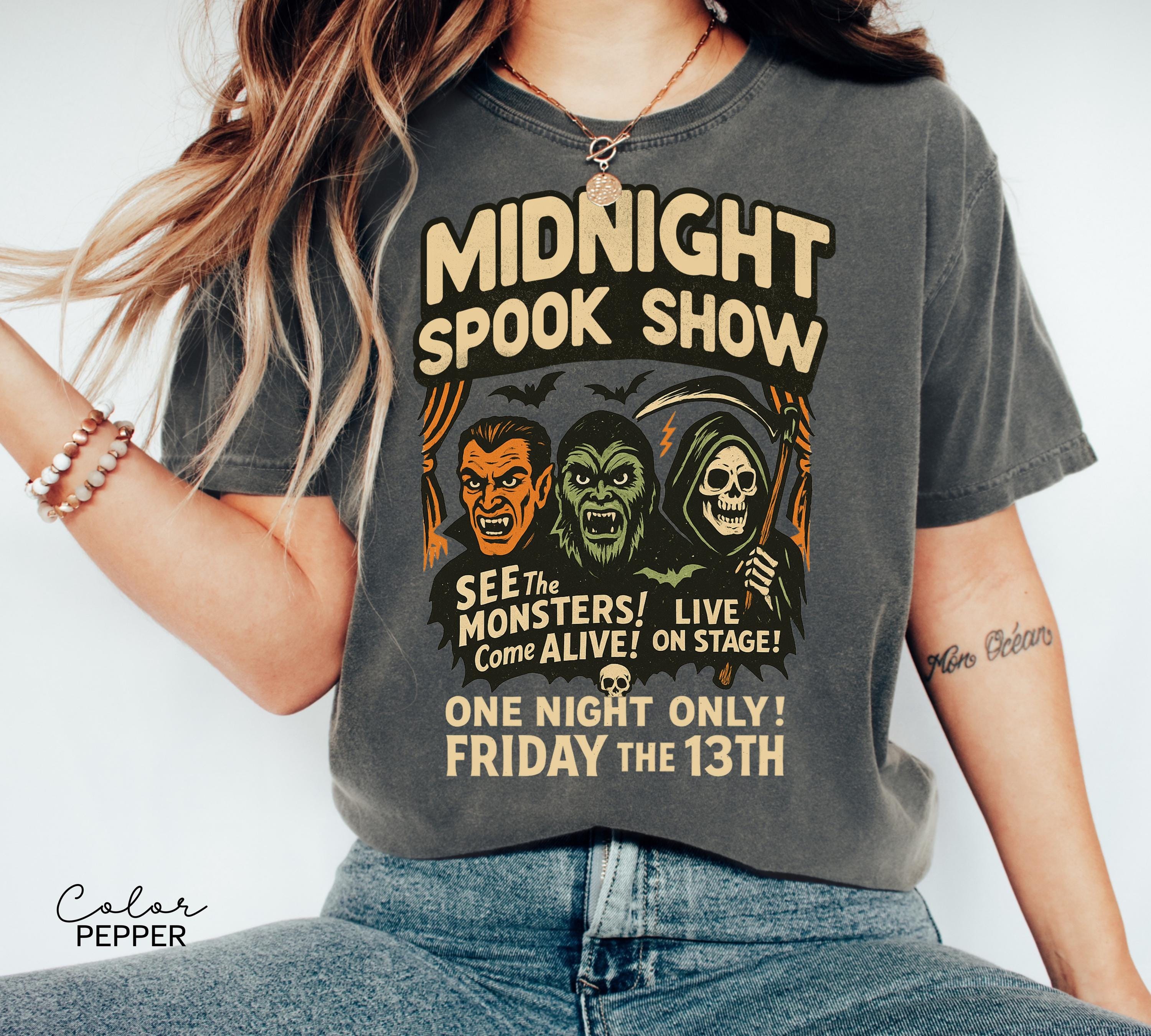 Halloween Spook Show Monster Shirt, Retro Halloween Shirt, Nostalgic Halloween, Trendy Halloween Shirt, Vintage Halloween, Monster T-Shirt