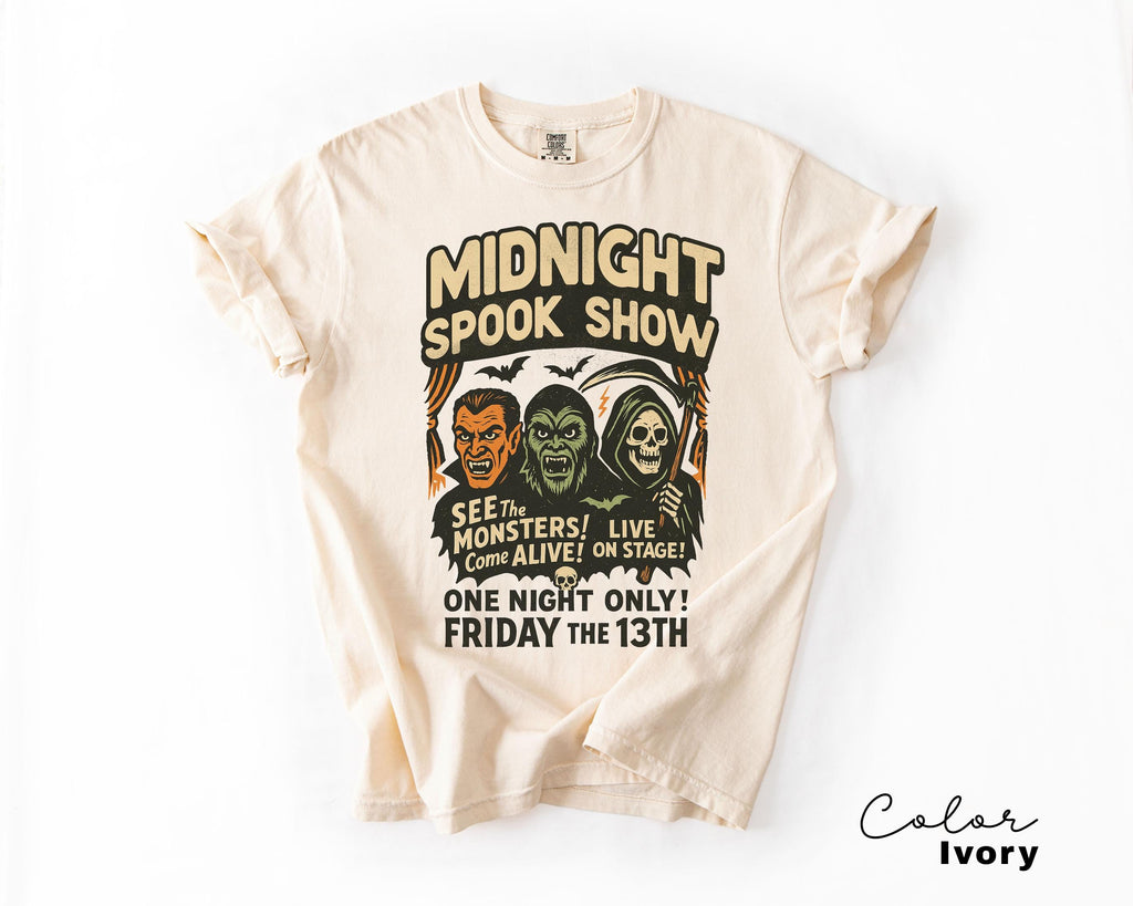 Halloween Spook Show Monster Shirt, Retro Halloween Shirt, Nostalgic Halloween, Trendy Halloween Shirt, Vintage Halloween, Monster T-Shirt