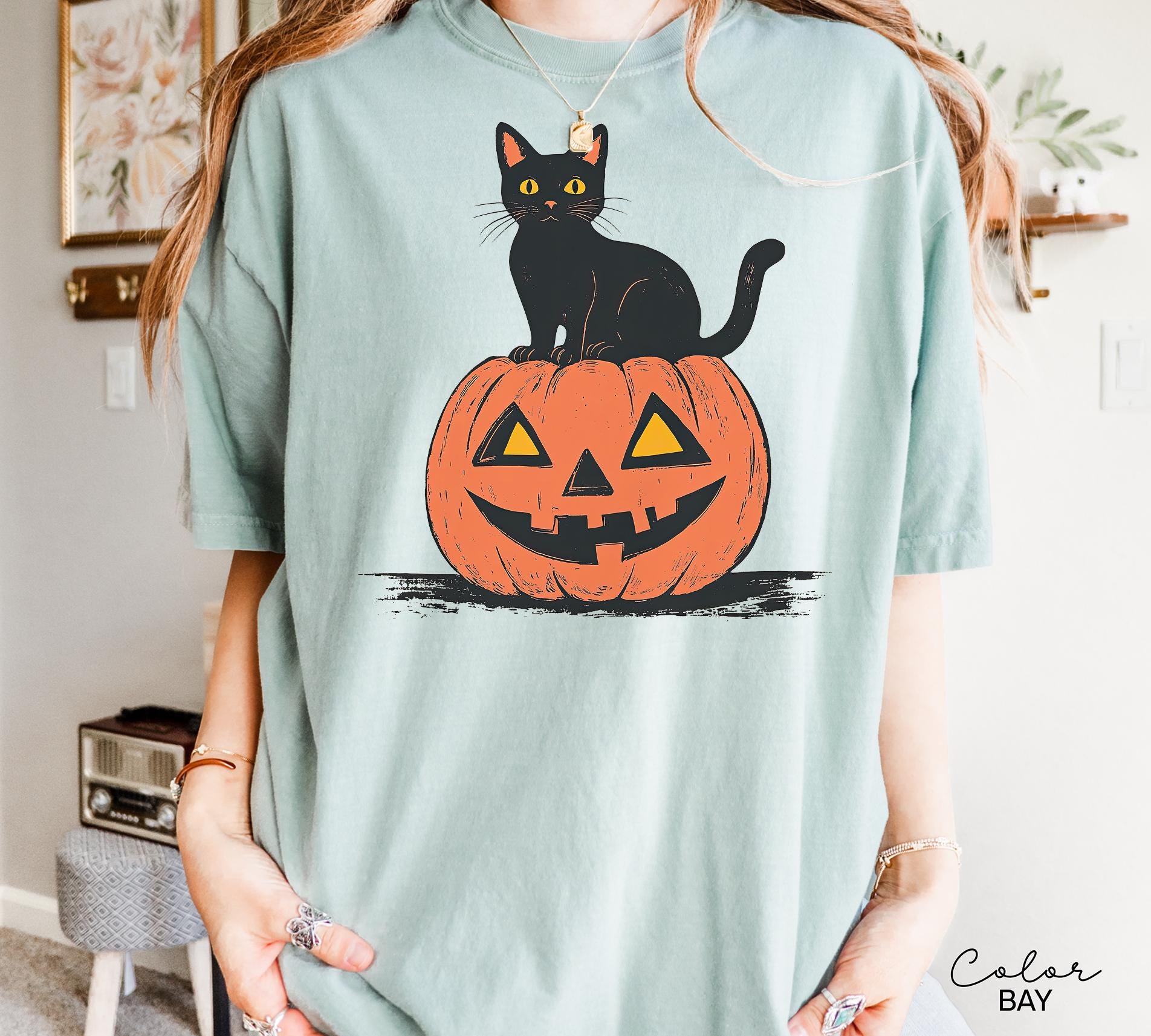 90s Halloween Cat Retro Shirt, Spooky Cat Halloween Shirt, Halloween Shirt, Black Cat Halloween Tee, Spooky Season Shirt, Pumpkin Shirt