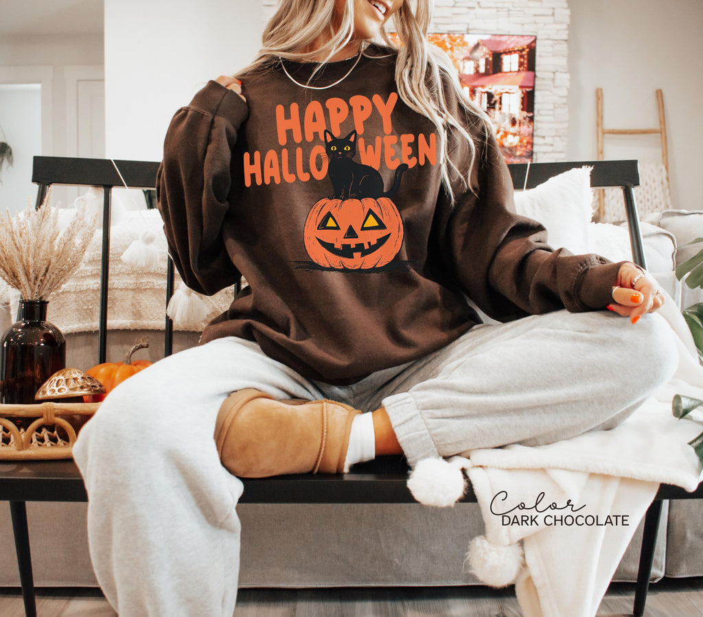 90s Halloween Cat Retro Shirt, Spooky Cat Halloween Shirt, Halloween Shirt, Black Cat Halloween Tee, Spooky Season Shirt, Pumpkin Shirt