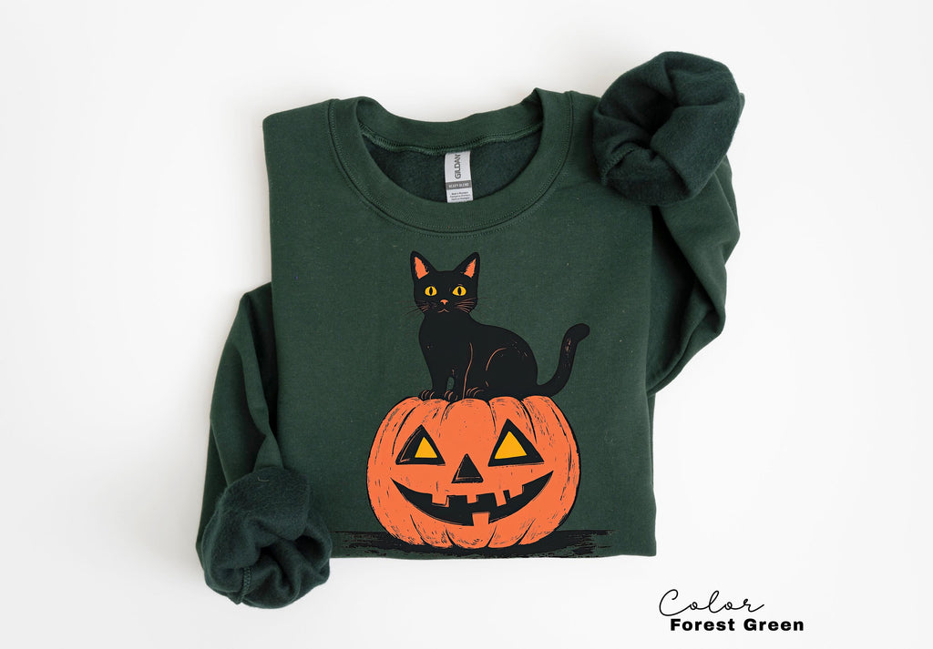 90s Halloween Cat Retro Shirt, Spooky Cat Halloween Shirt, Halloween Shirt, Black Cat Halloween Tee, Spooky Season Shirt, Pumpkin Shirt