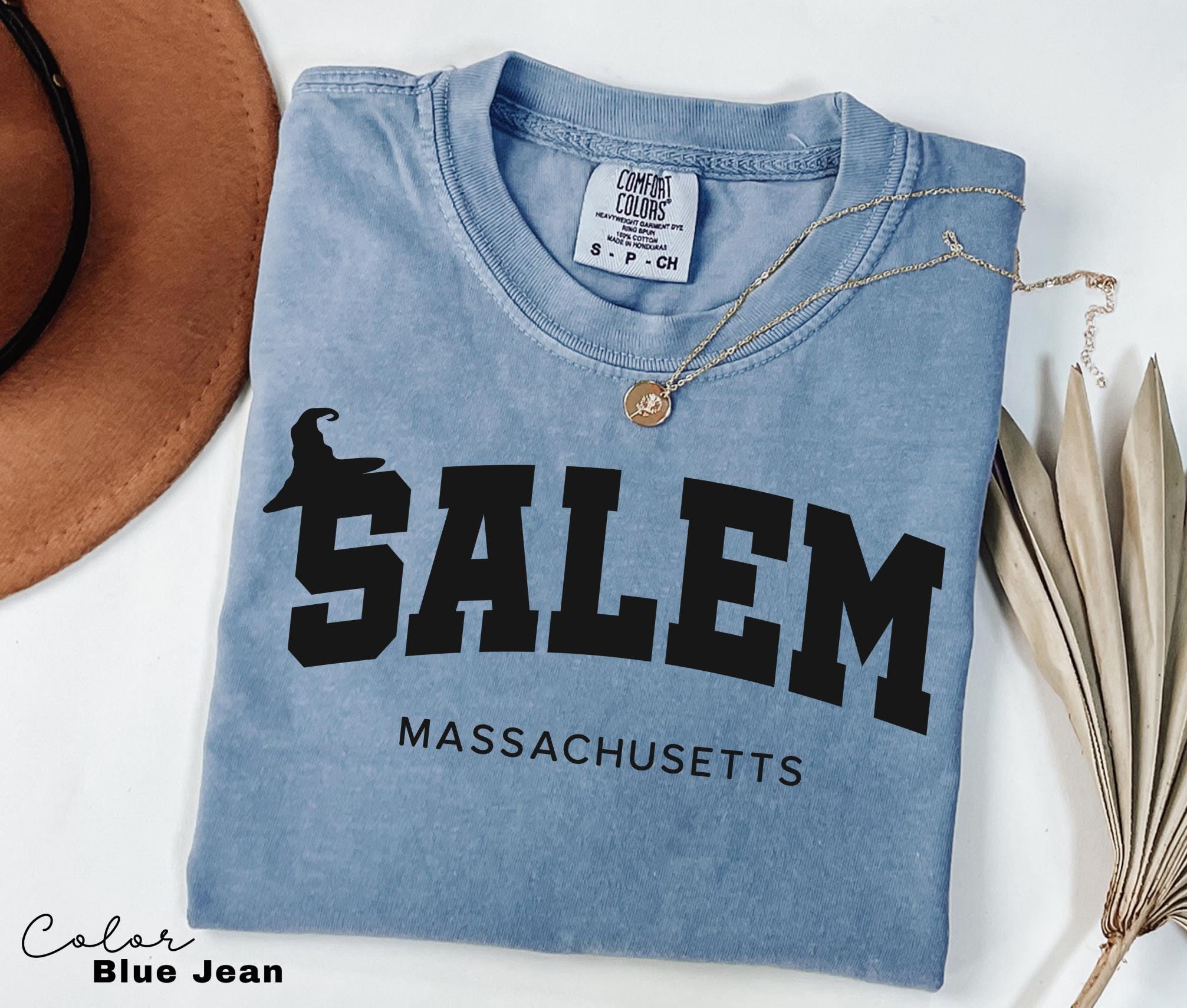 Salem Witch Halloween Shirt, Comfort Colors Salem Massachusetts Shirt, Salem Witch tshirt, Spooky Season, Girls Trip Salem