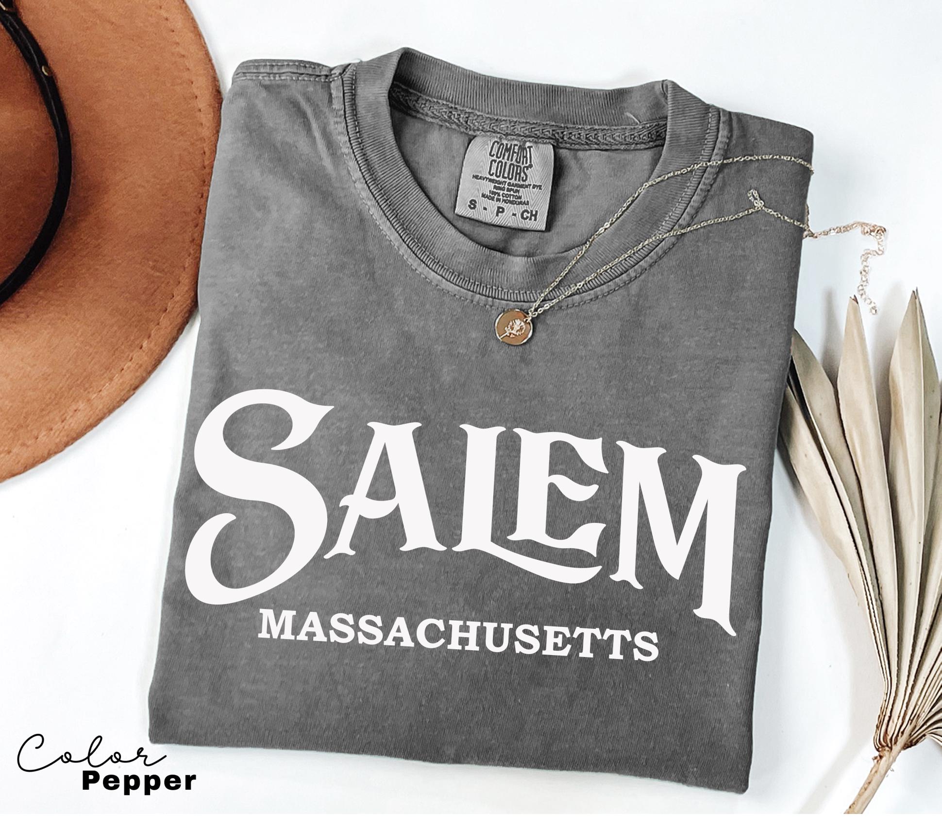 Salem Witch Halloween Shirt, Comfort Colors Salem Massachusetts Shirt, Salem Witch tshirt, Spooky Season, Girls Trip Salem