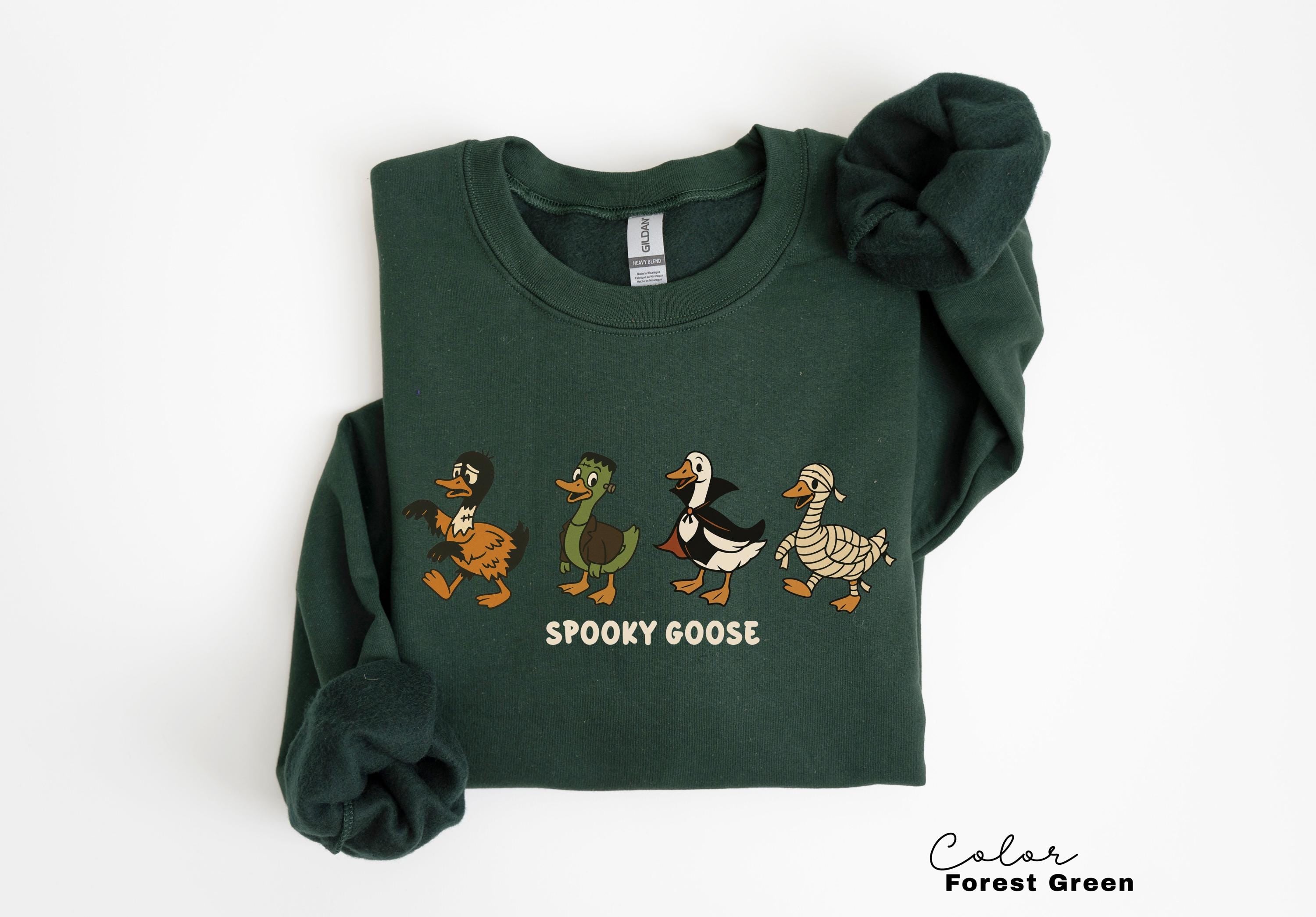 Halloween Goose Sweatshirt, Spooky Goose Sweatshirt, Funny Halloween, Silly Goose Shirt, Fall Crewneck, Silly Goose Sweatshirt