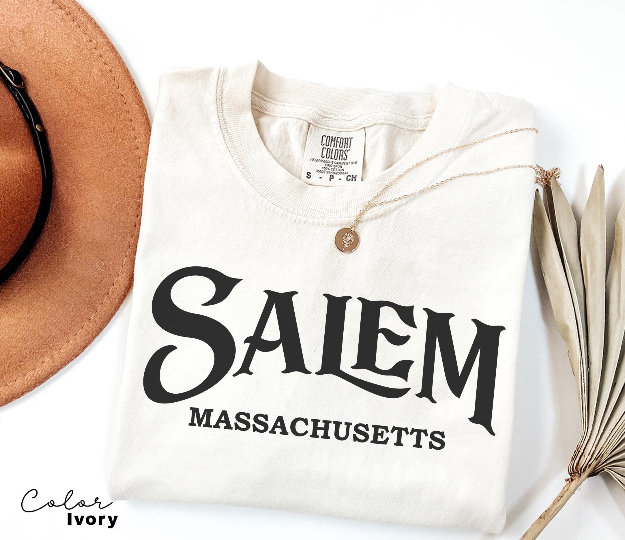 Salem Witch Halloween Shirt, Comfort Colors Salem Massachusetts Shirt, Salem Witch tshirt, Spooky Season, Girls Trip Salem