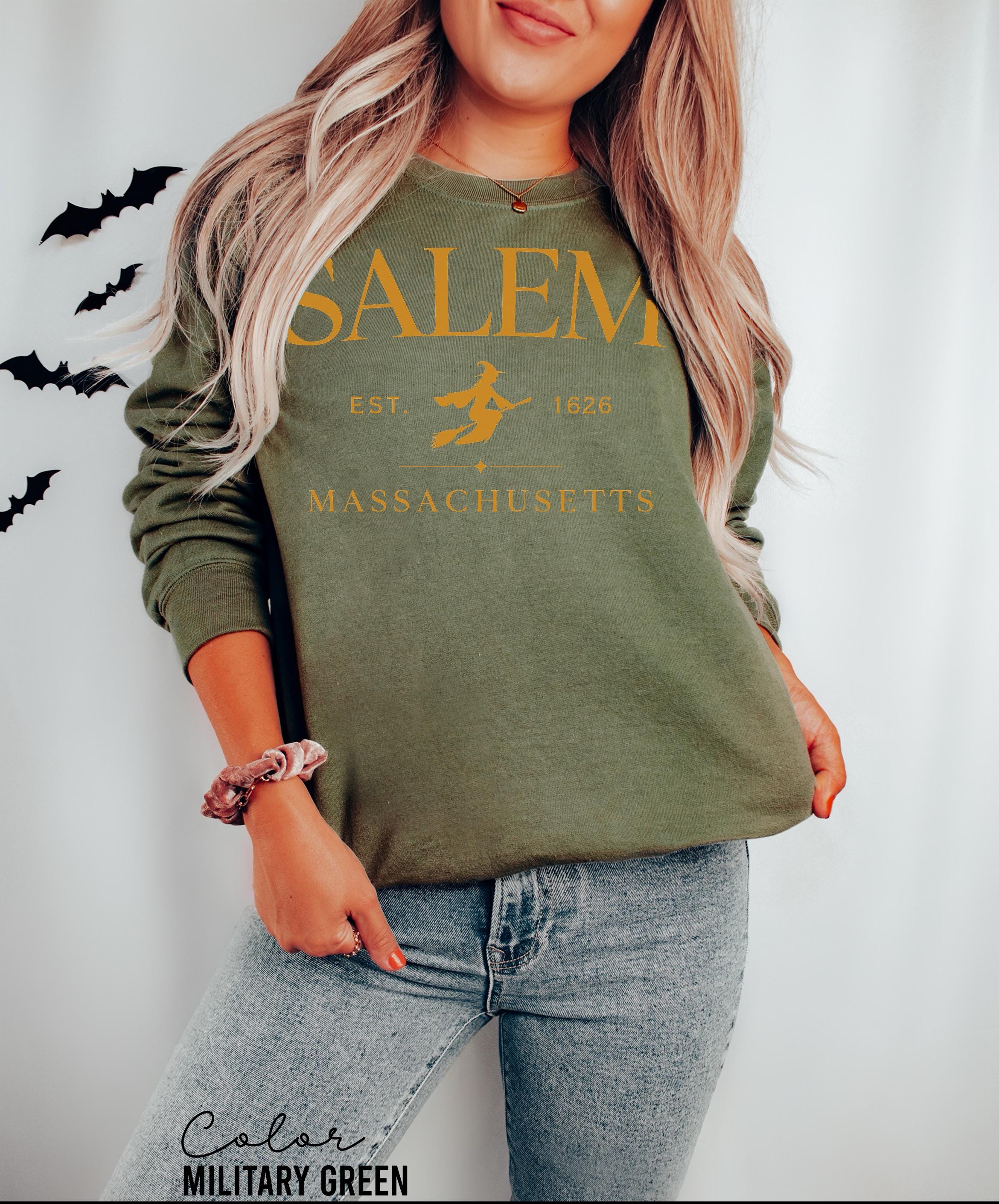 Salem Witch Sweatshirt, Halloween Sweatshirt, Salem Witches Shirt, 1692, Spooky Season, Fall Sweatshirt, Salem Massachusetts Sweatshirt