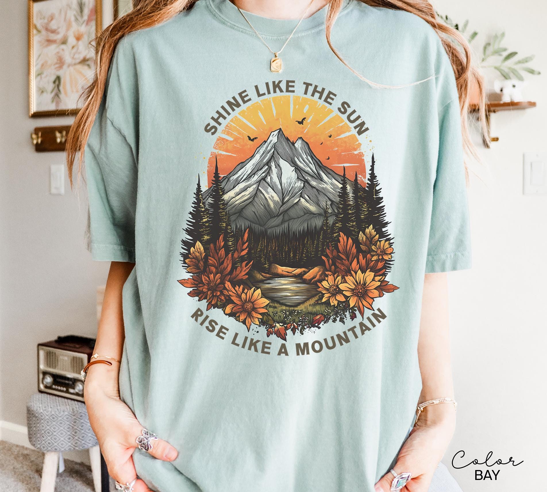 Mountain Nature Shirt, Nature Shirt, Comfort Colors, Mountain Shirt, Nature Hiking Shirt, Outdoor Lover Shirt, National Parks,boho nature