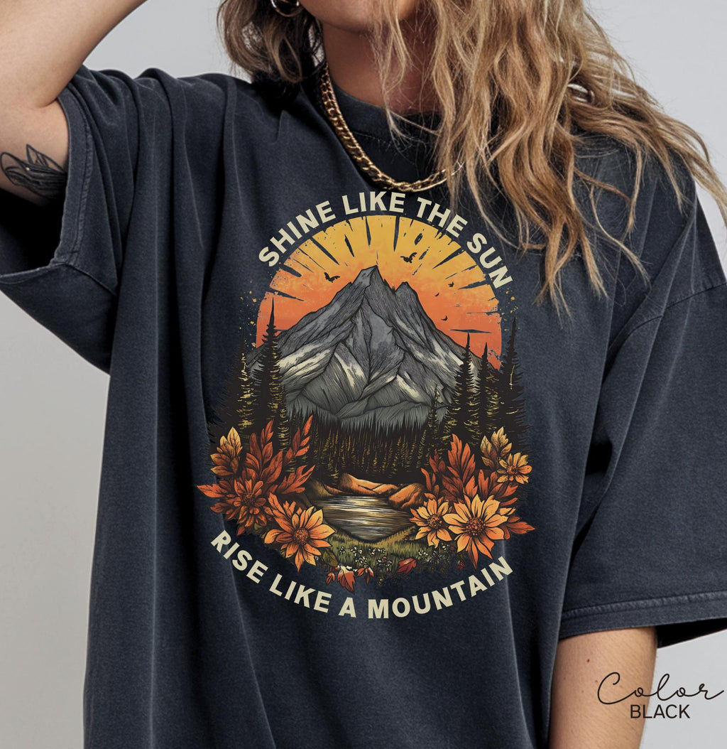 Mountain Nature Shirt, Nature Shirt, Comfort Colors, Mountain Shirt, Nature Hiking Shirt, Outdoor Lover Shirt, National Parks,boho nature