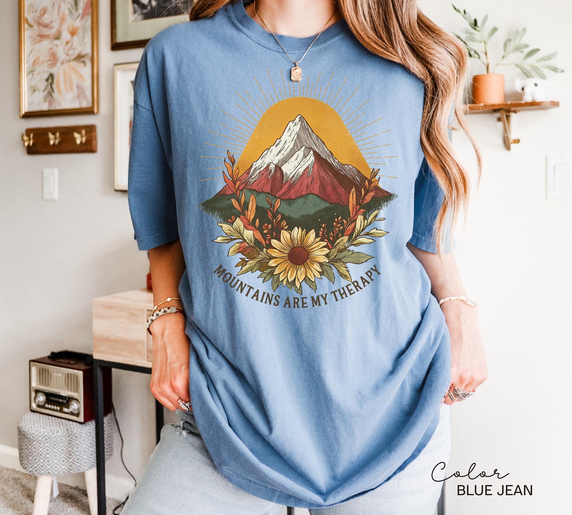 Mountain Nature Shirt, Nature Shirt, Comfort Colors, Mountain Shirt, Nature Hiking Shirt, Outdoor Lover Shirt, National Parks,boho nature