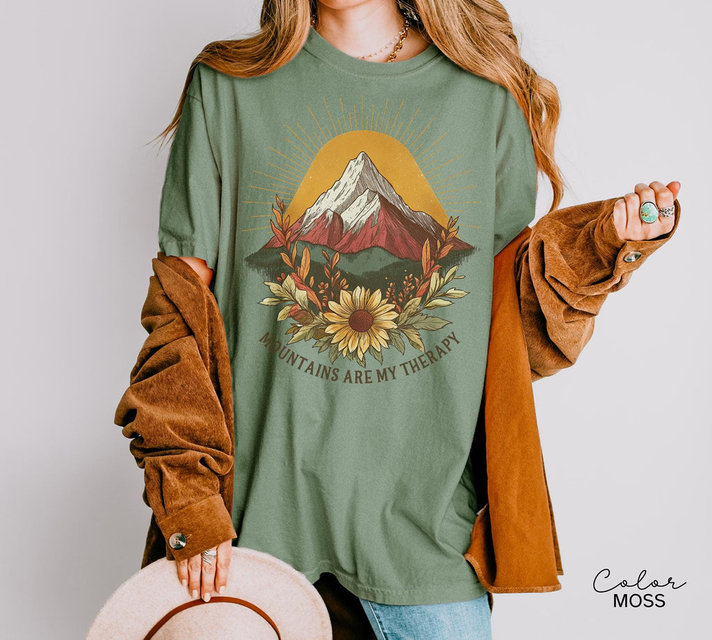 Mountain Nature Shirt, Nature Shirt, Comfort Colors, Mountain Shirt, Nature Hiking Shirt, Outdoor Lover Shirt, National Parks,boho nature