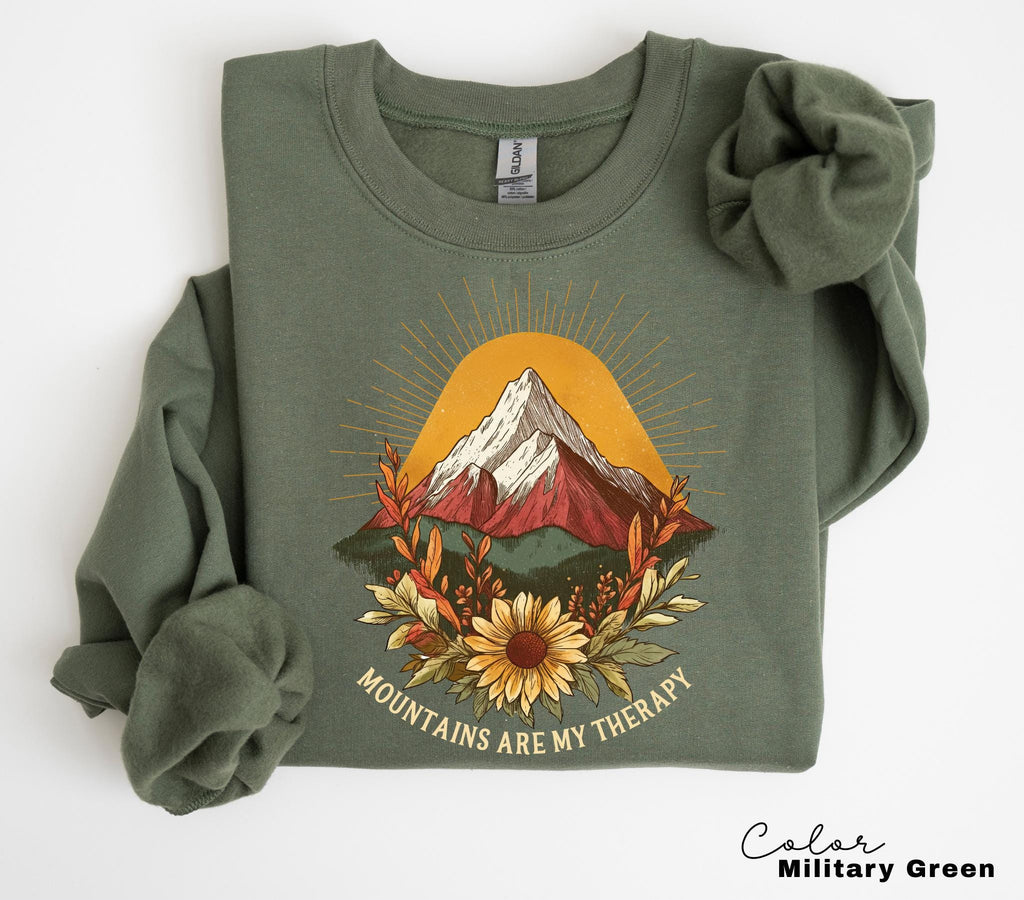 Mountain Nature Sweatshirt, Nature Crewneck, Positive Quote Sweatshirt, Mountain Nature Hiking, Outdoor Lover, National Parks,boho nature