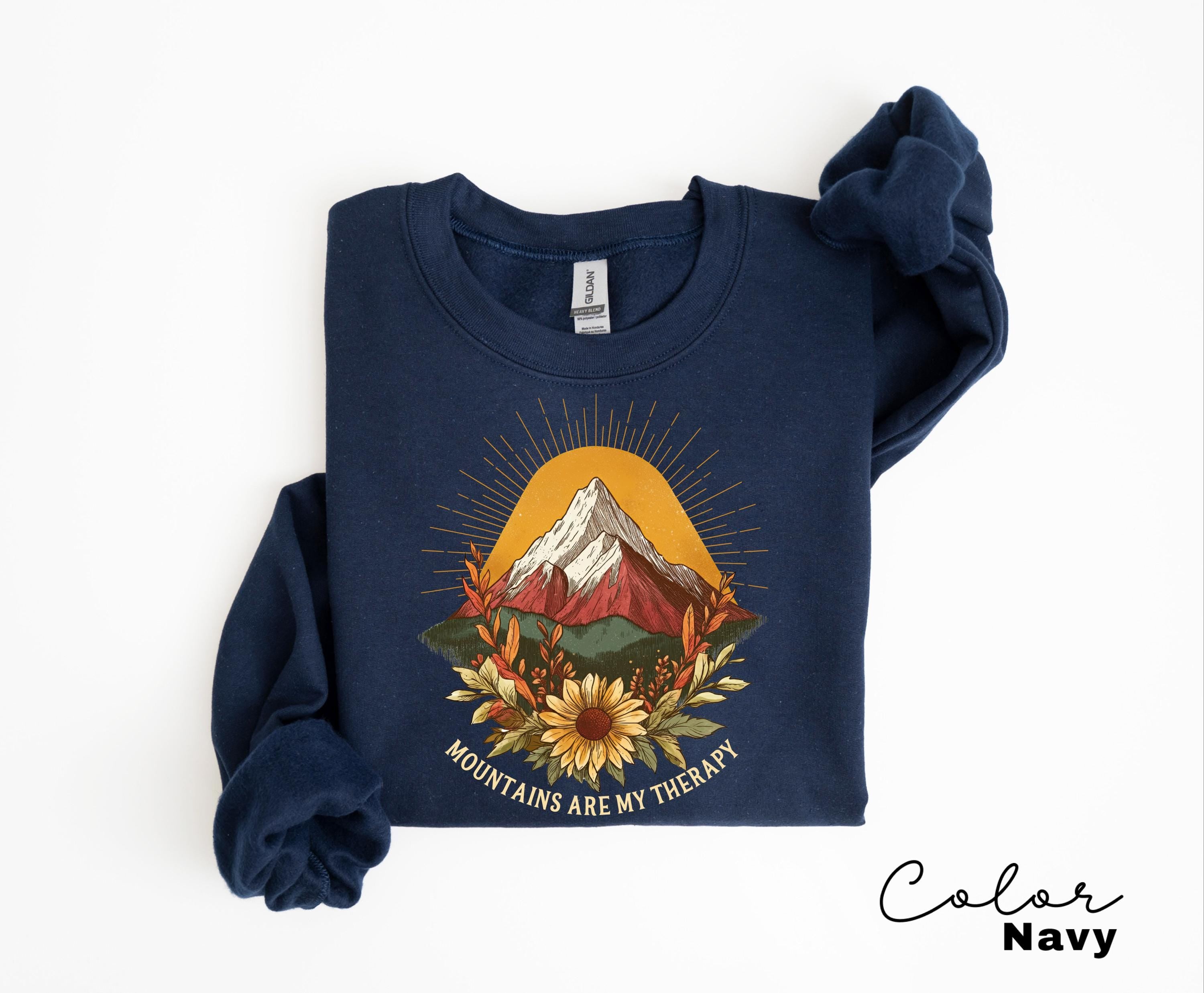 Mountain Nature Sweatshirt, Nature Crewneck, Positive Quote Sweatshirt, Mountain Nature Hiking, Outdoor Lover, National Parks,boho nature