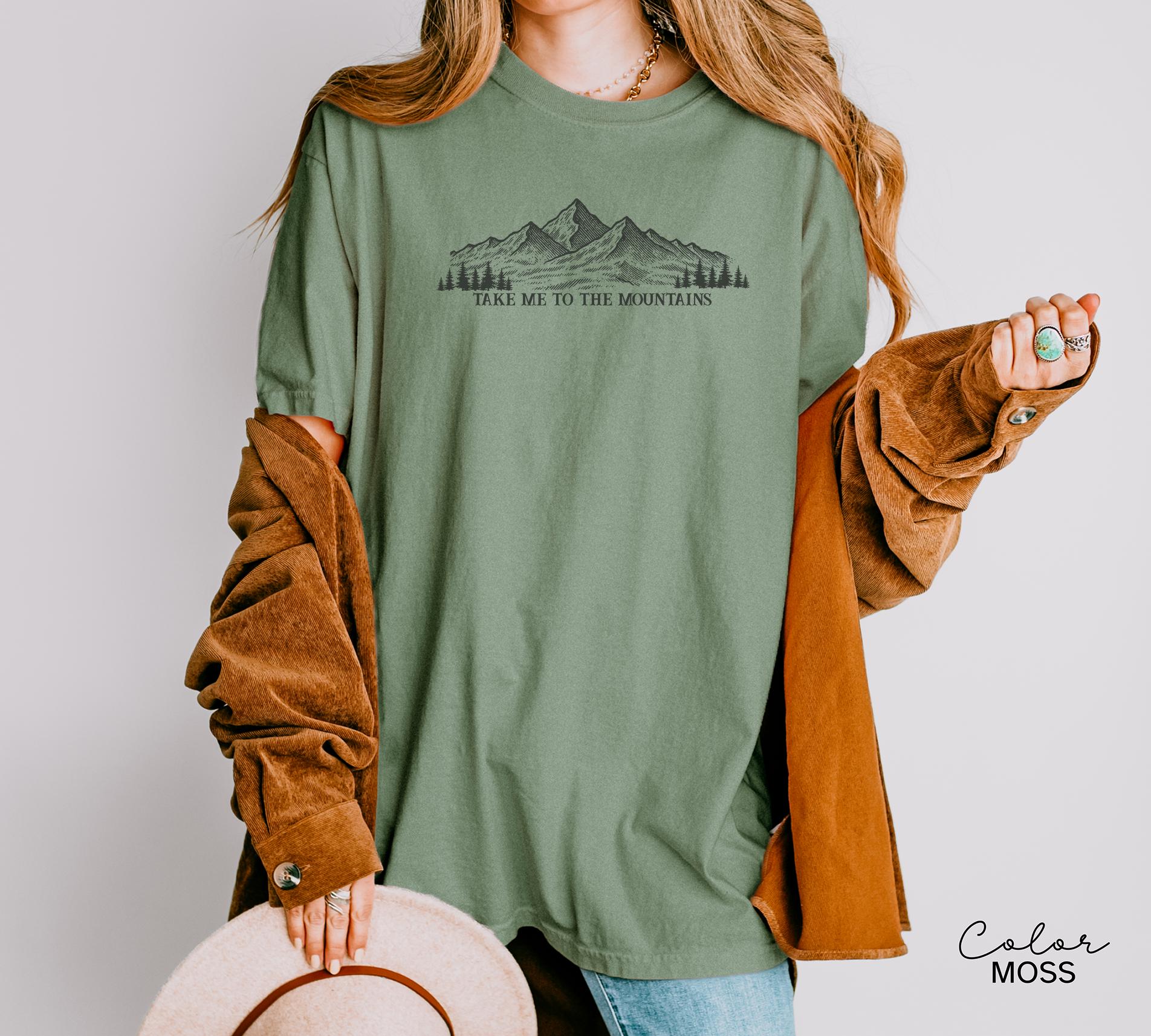 Mountain Nature Shirt, Take Me to the Mountains Shirt, Nature Hiking Shirt, Outdoor Lover Shirt, Comfort Colors