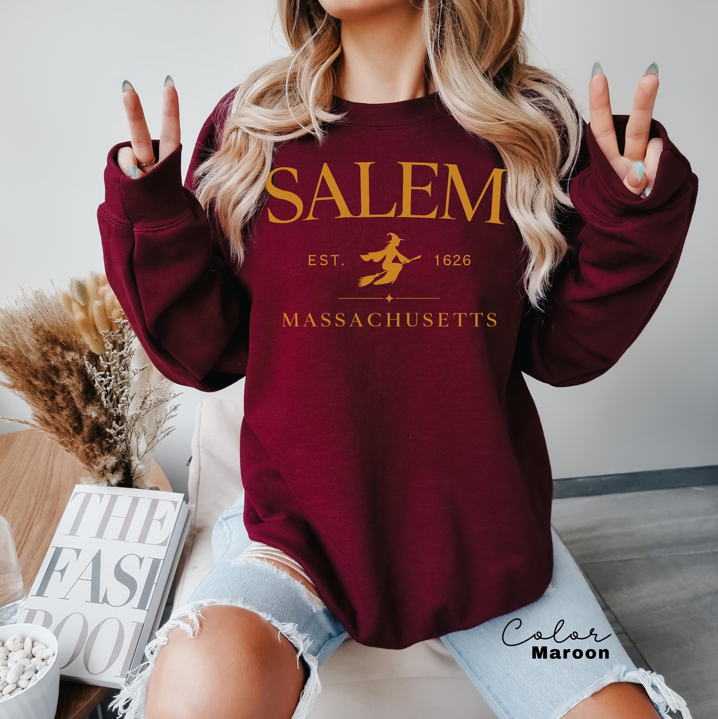 Salem Witch Sweatshirt, Halloween Sweatshirt, Salem Witches Shirt, 1692, Spooky Season, Fall Sweatshirt, Salem Massachusetts Sweatshirt