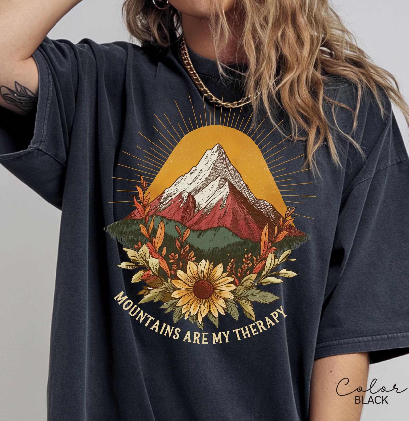 Mountain Nature Shirt, Nature Shirt, Comfort Colors, Mountain Shirt, Nature Hiking Shirt, Outdoor Lover Shirt, National Parks,boho nature