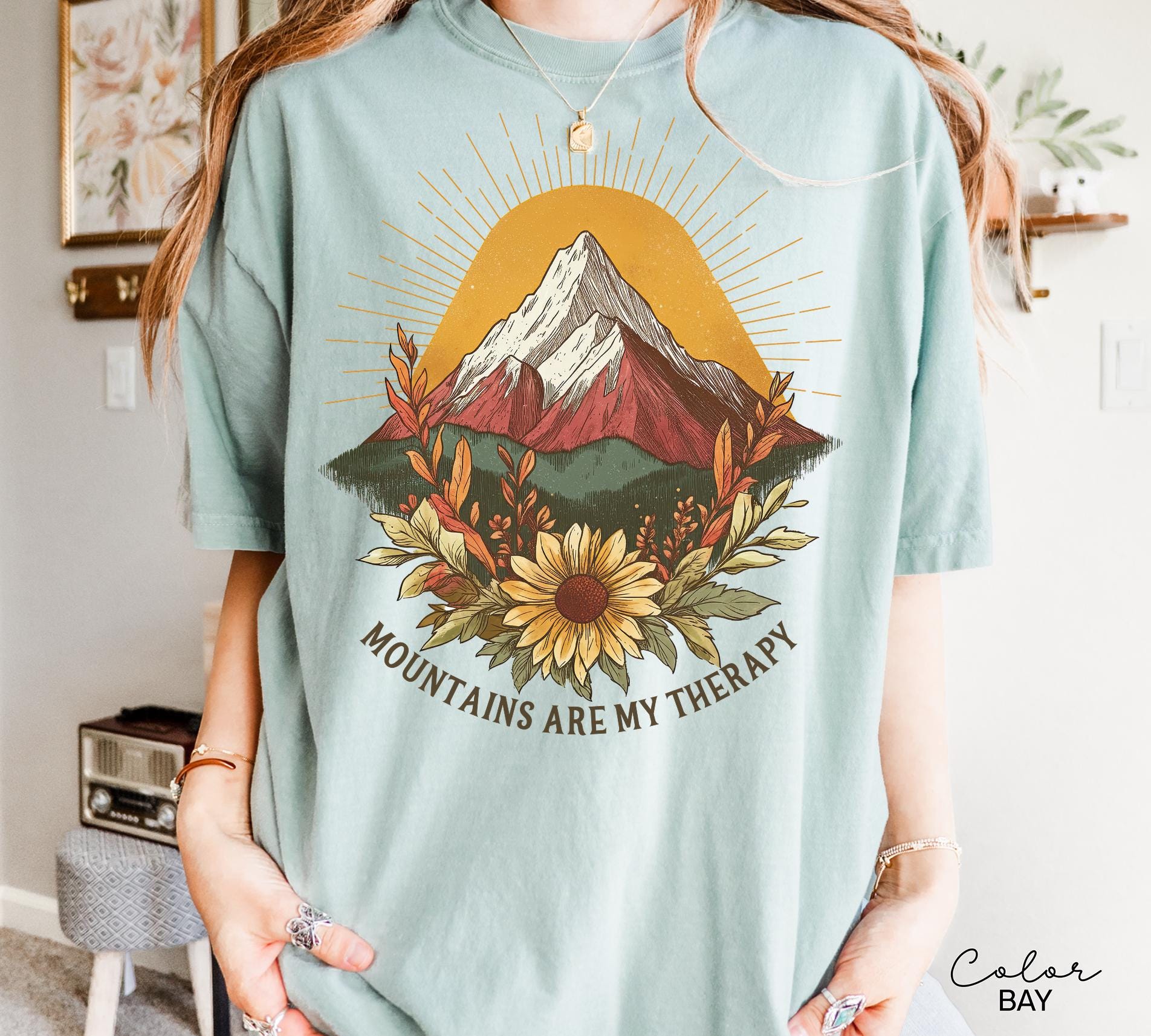Mountain Nature Shirt, Nature Shirt, Comfort Colors, Mountain Shirt, Nature Hiking Shirt, Outdoor Lover Shirt, National Parks,boho nature