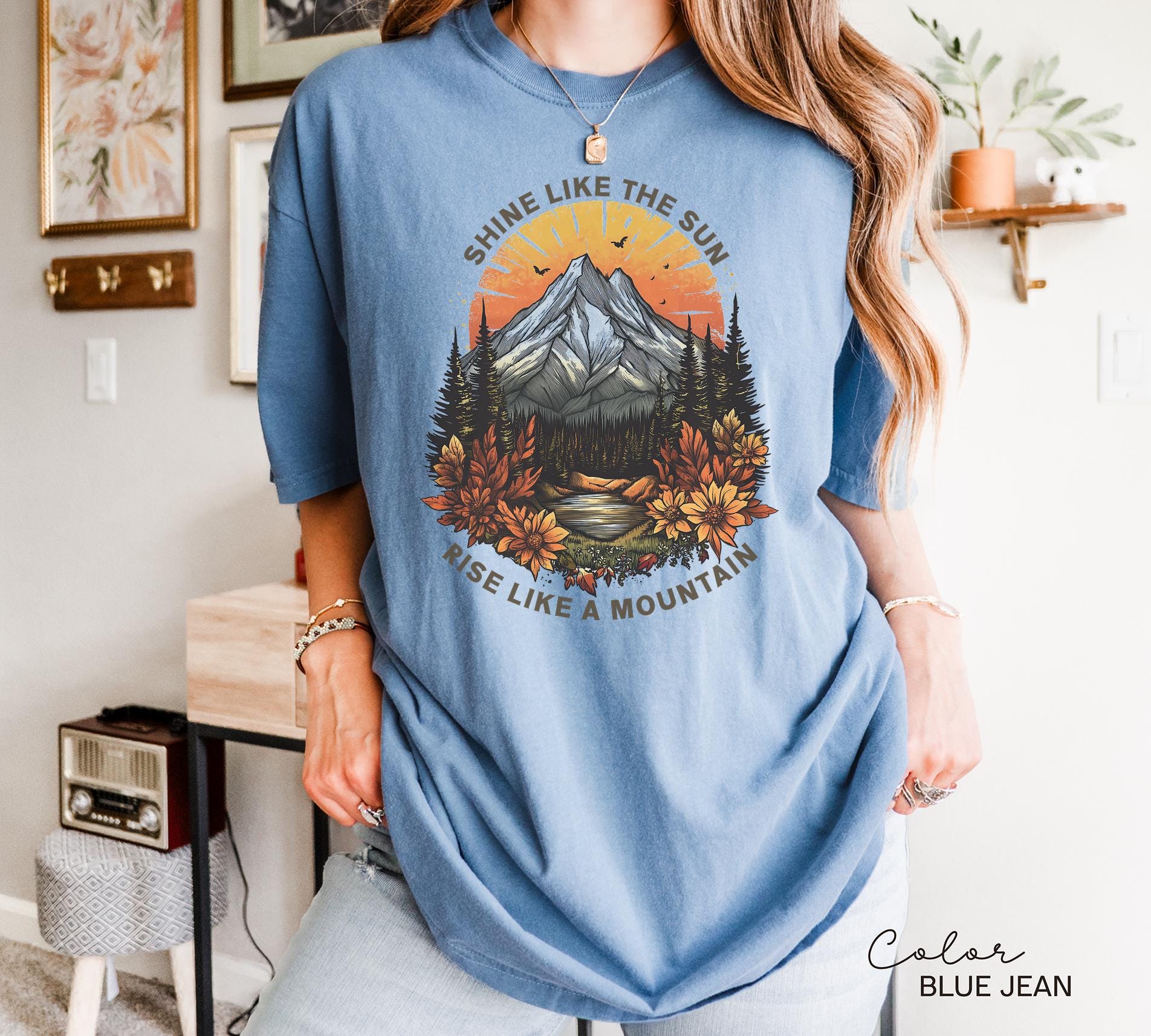 Mountain Nature Shirt, Nature Shirt, Comfort Colors, Mountain Shirt, Nature Hiking Shirt, Outdoor Lover Shirt, National Parks,boho nature