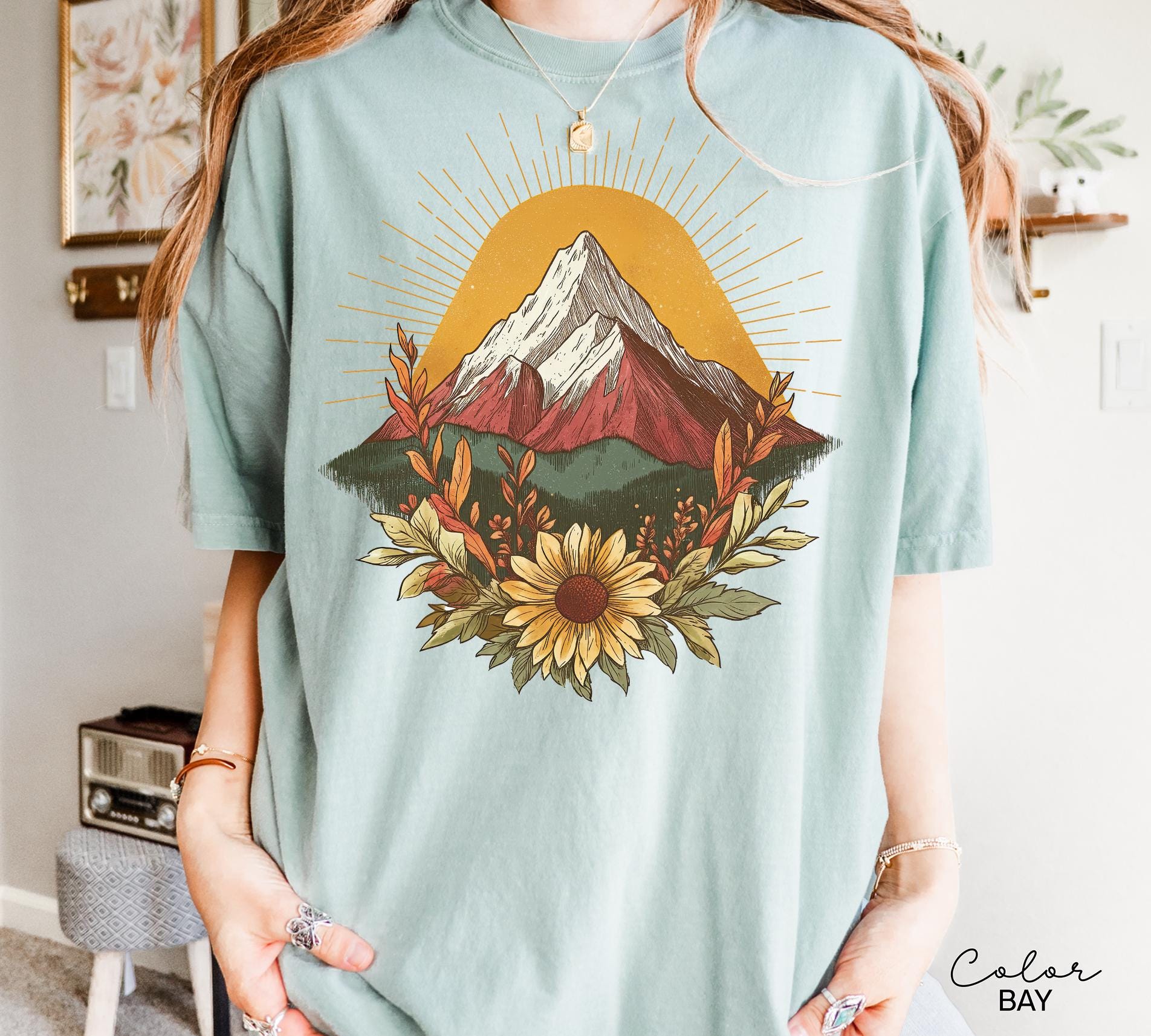Mountain Nature Shirt, Nature Shirt, Comfort Colors, Mountain Shirt, Nature Hiking Shirt, Outdoor Lover Shirt, National Parks,boho nature