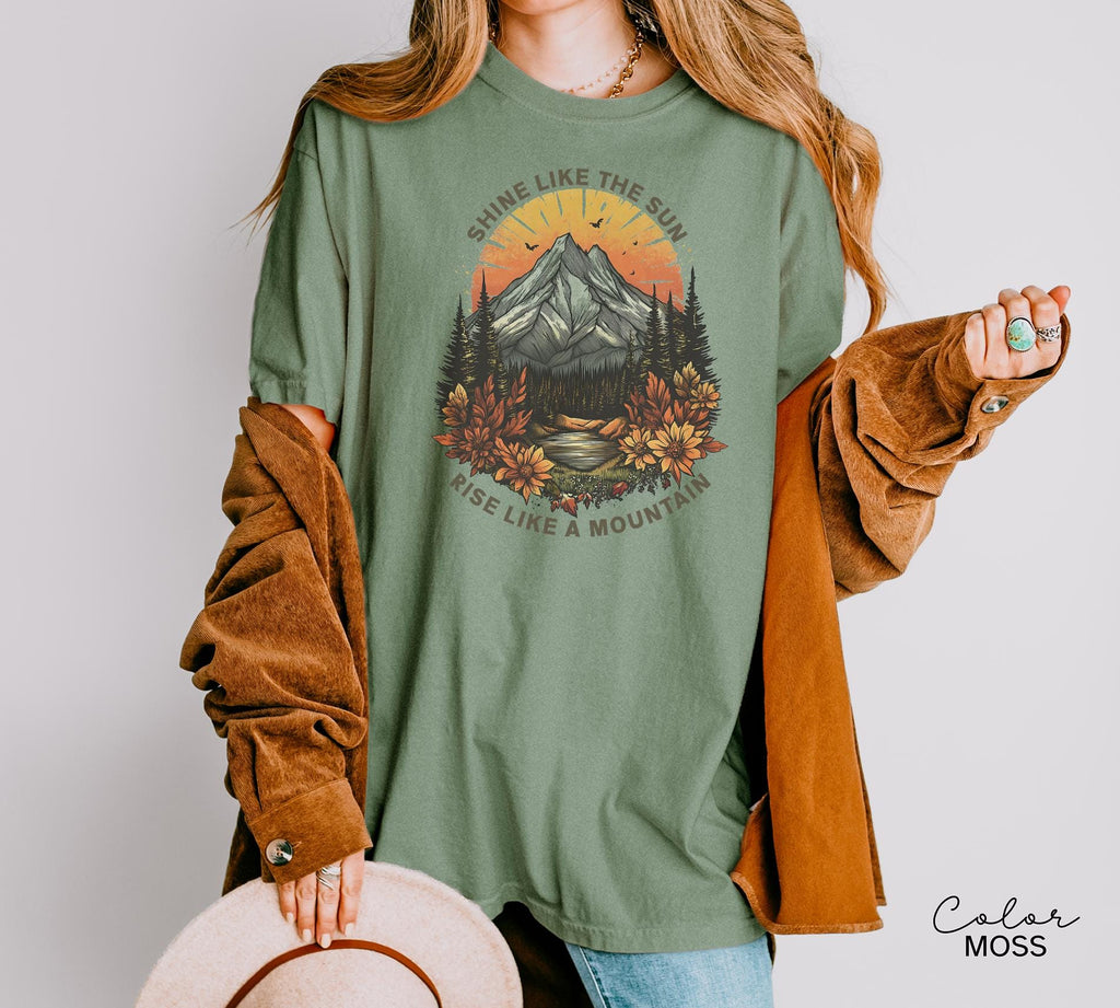 Mountain Nature Shirt, Nature Shirt, Comfort Colors, Mountain Shirt, Nature Hiking Shirt, Outdoor Lover Shirt, National Parks,boho nature