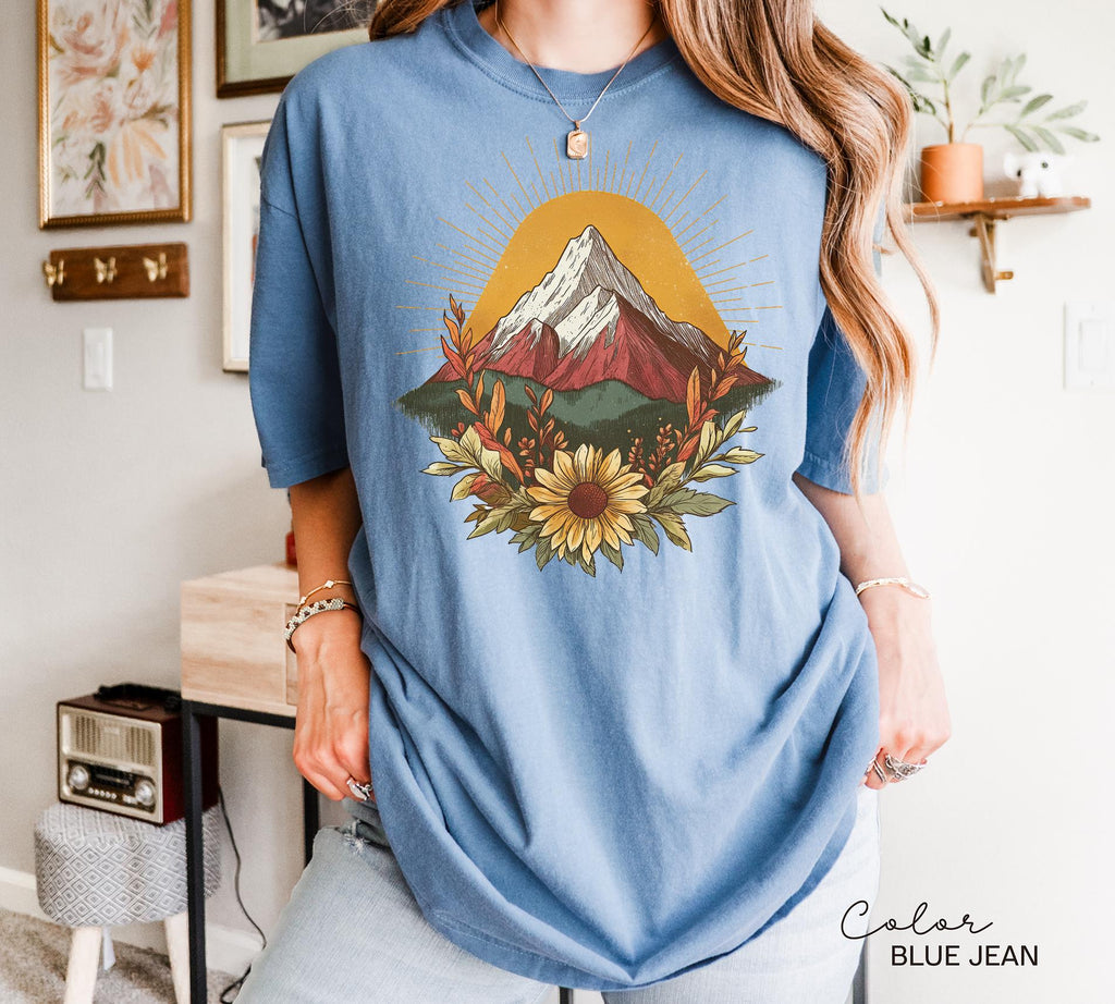Mountain Nature Shirt, Nature Shirt, Comfort Colors, Mountain Shirt, Nature Hiking Shirt, Outdoor Lover Shirt, National Parks,boho nature