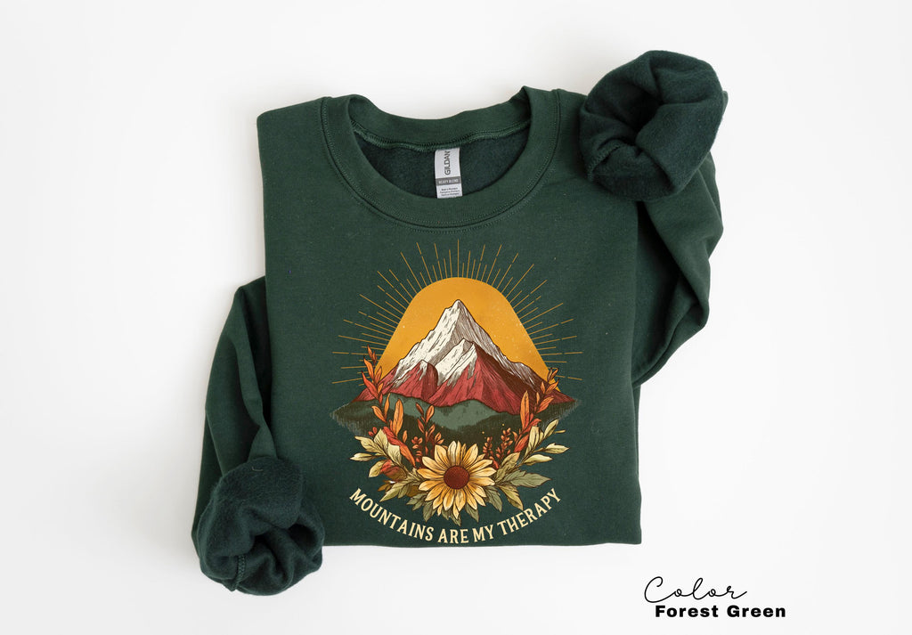 Mountain Nature Sweatshirt, Nature Crewneck, Positive Quote Sweatshirt, Mountain Nature Hiking, Outdoor Lover, National Parks,boho nature