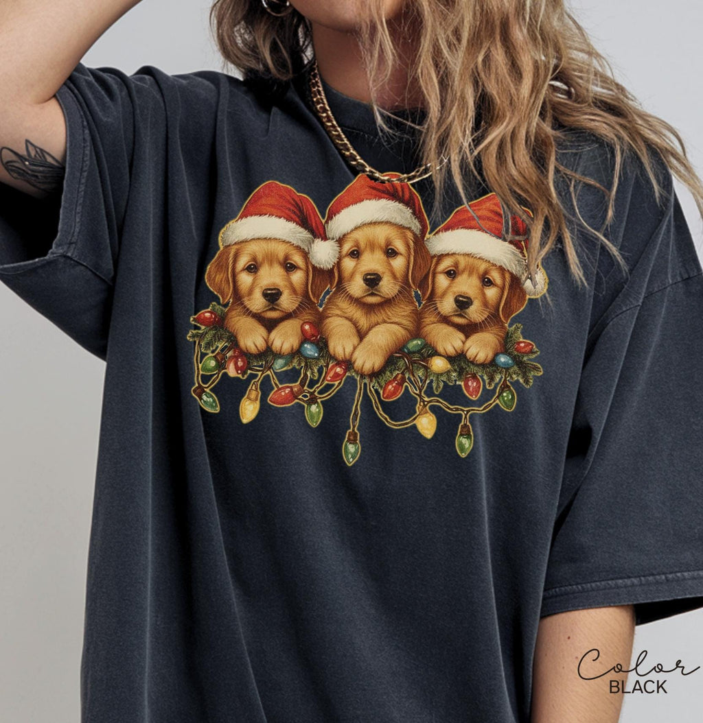 Retro Christmas Dog Shirt, Dog Owner Christmas Gift, Comfort Colors T-Shirt, Dog Christmas Shirt, Christmas Shirt, Holiday Shirt, Dog Gift