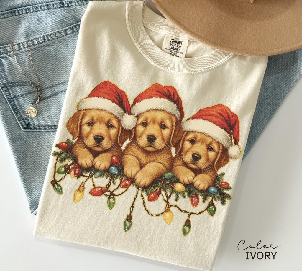 Retro Christmas Dog Shirt, Dog Owner Christmas Gift, Comfort Colors T-Shirt, Dog Christmas Shirt, Christmas Shirt, Holiday Shirt, Dog Gift