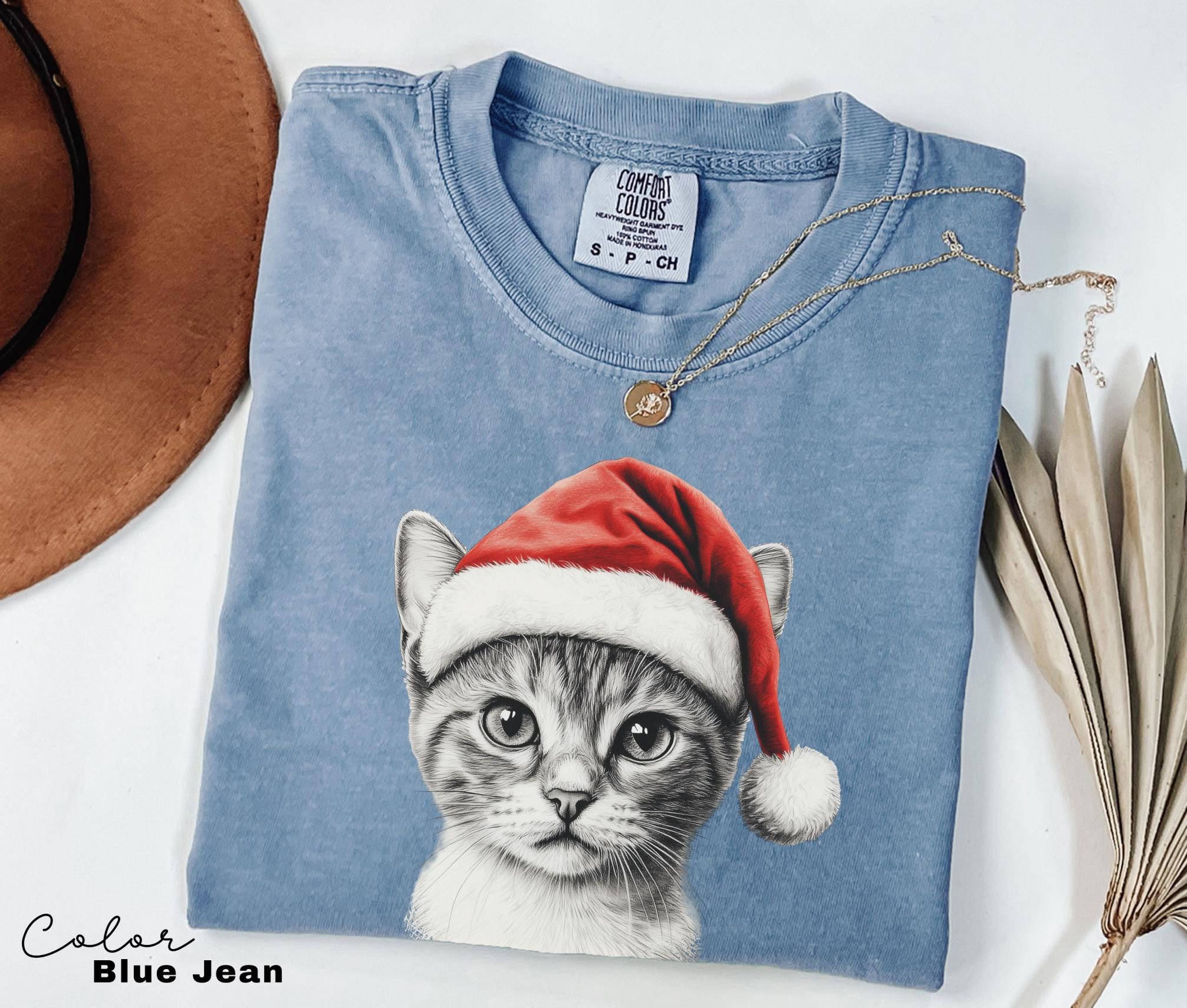 Retro 90's Cat Christmas Shirt, Kitten Christmas Shirt, Retro Christmas Cat Shirt, Winter Tee, Cottagecore, Cat Lover Gift