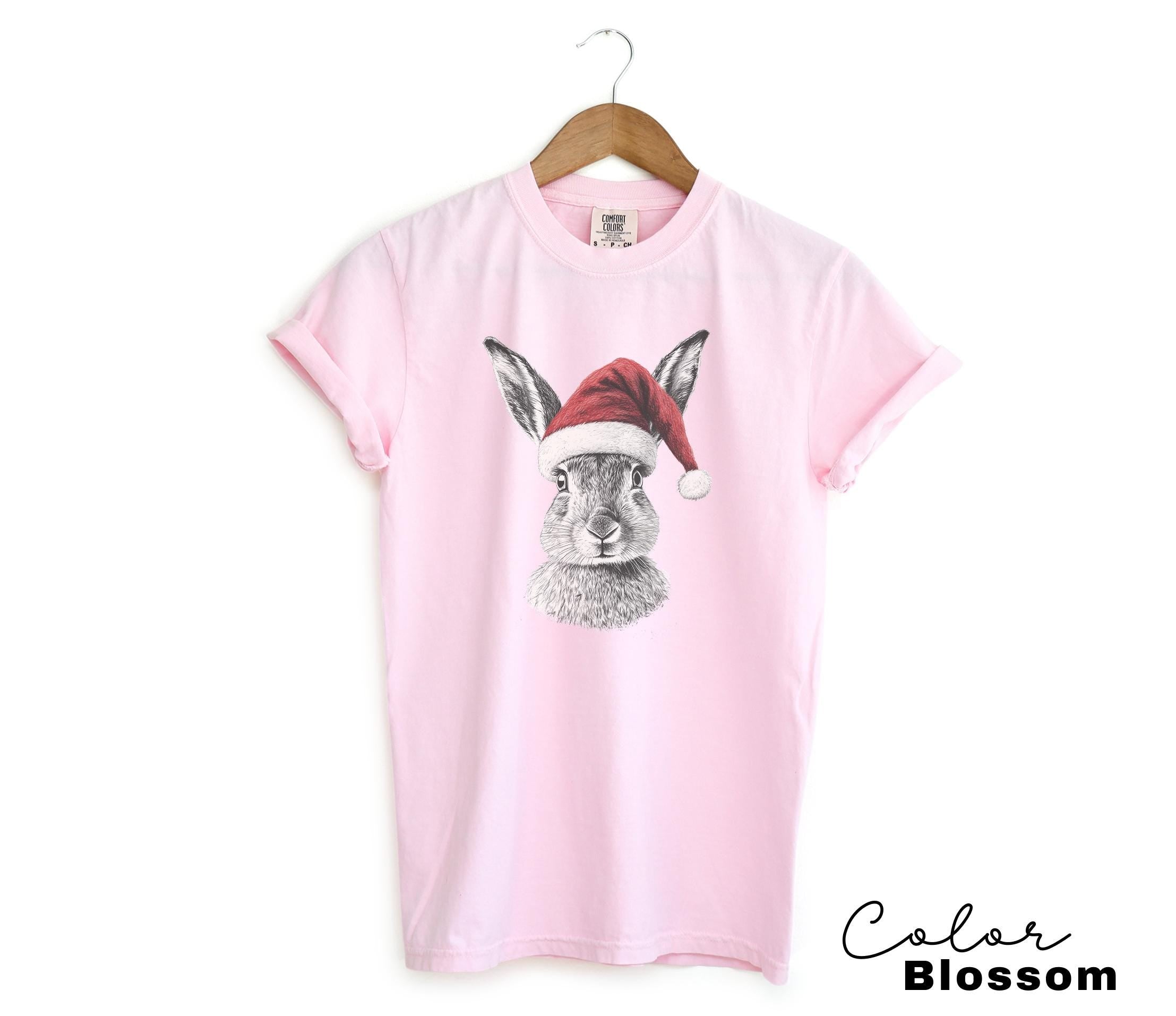 Retro 90's Animal Christmas Shirt, Rabbit Hare Shirt, Retro Nature Camping Shirt, Winter Nature Tee, Cottagecore, Woodland Animal