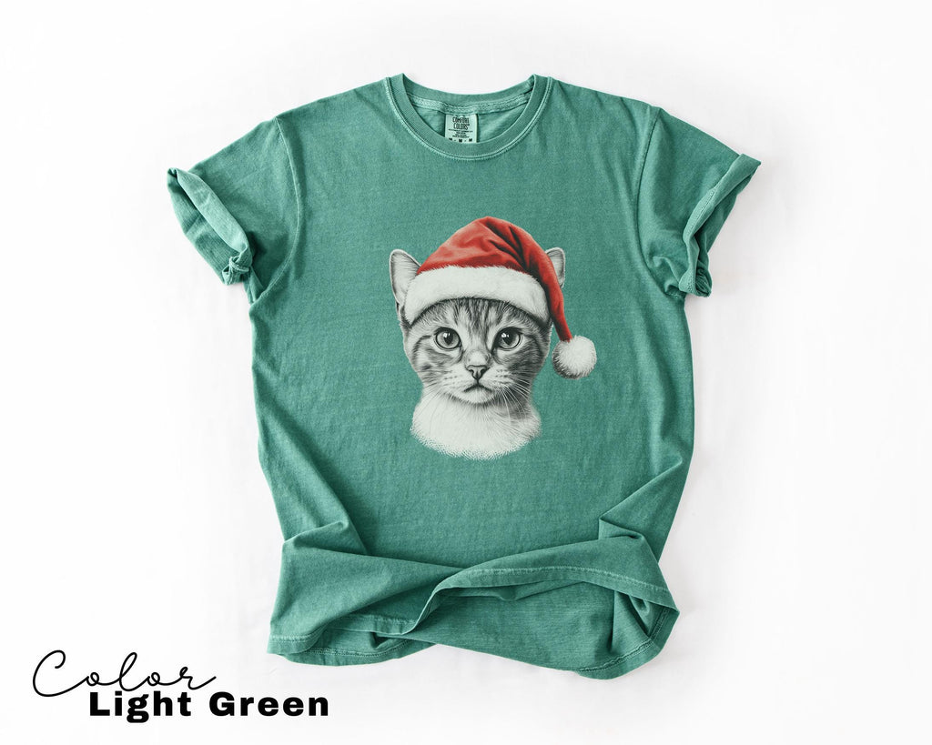 Retro 90's Cat Christmas Shirt, Kitten Christmas Shirt, Retro Christmas Cat Shirt, Winter Tee, Cottagecore, Cat Lover Gift