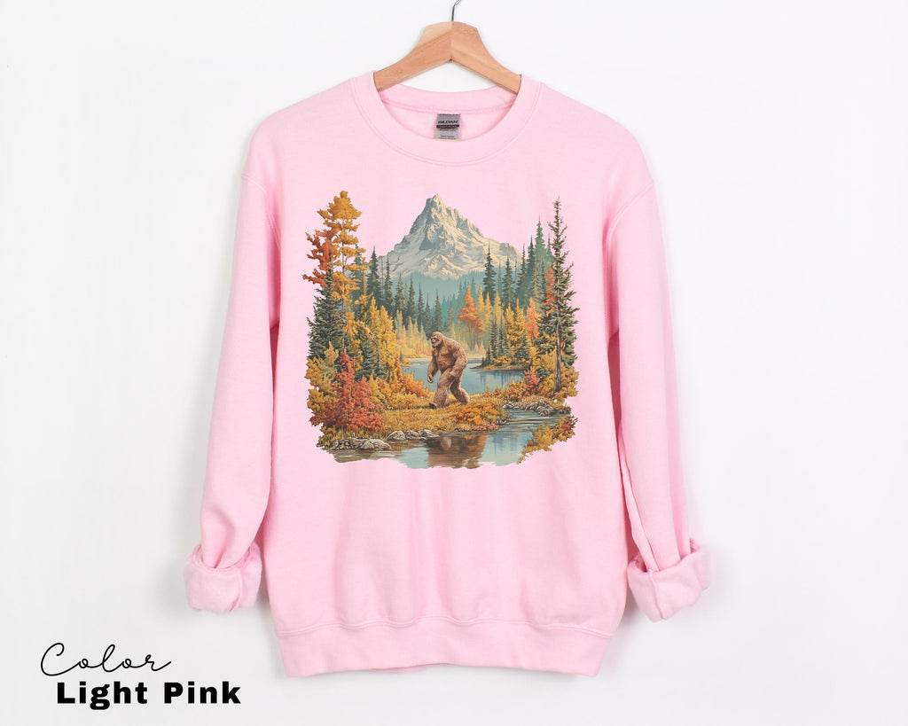 Big Foot Retro Nature Sweatshirt, Big Foot Shirt, 90s Nature Outfit Crewneck, Americana Nostalgia