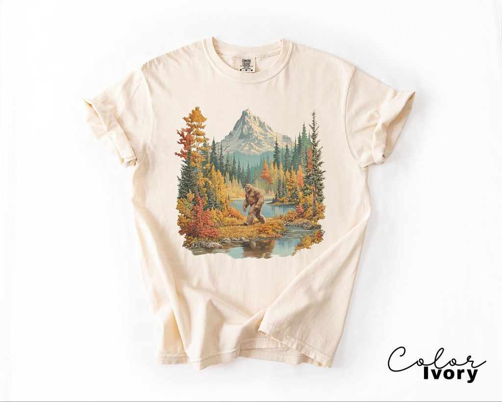 Big Foot Retro Nature Sweatshirt, 90s Nature Crewneck