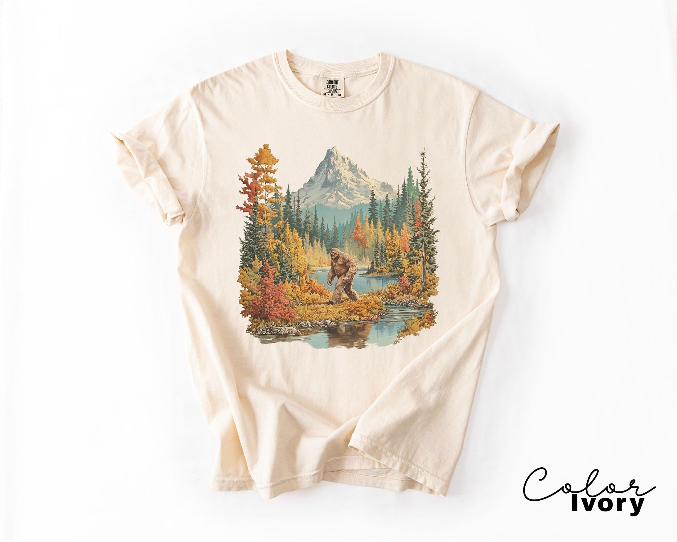 Big Foot Retro Nature Sweatshirt, 90s Nature Crewneck