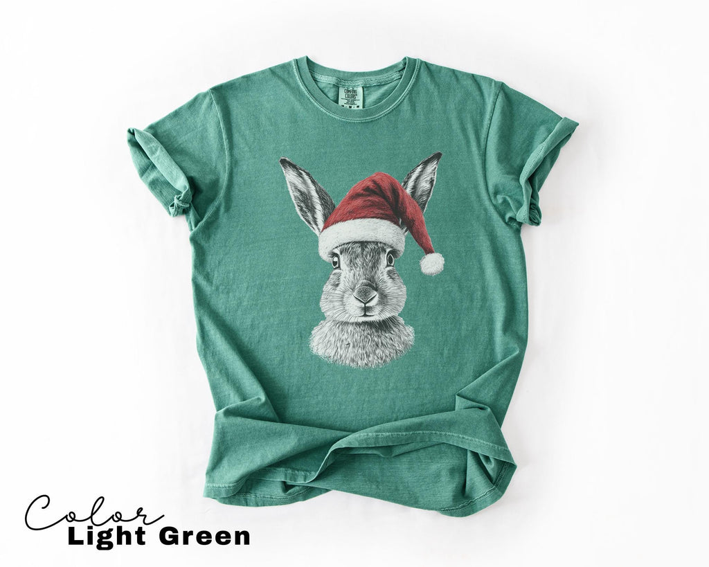 Retro 90's Animal Christmas Shirt, Rabbit Hare Shirt, Retro Nature Camping Shirt, Winter Nature Tee, Cottagecore, Woodland Animal